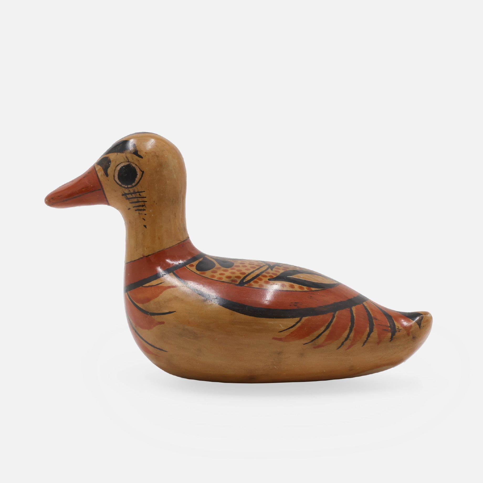 Vintage Folk Art Pottery Bird(BROWN)