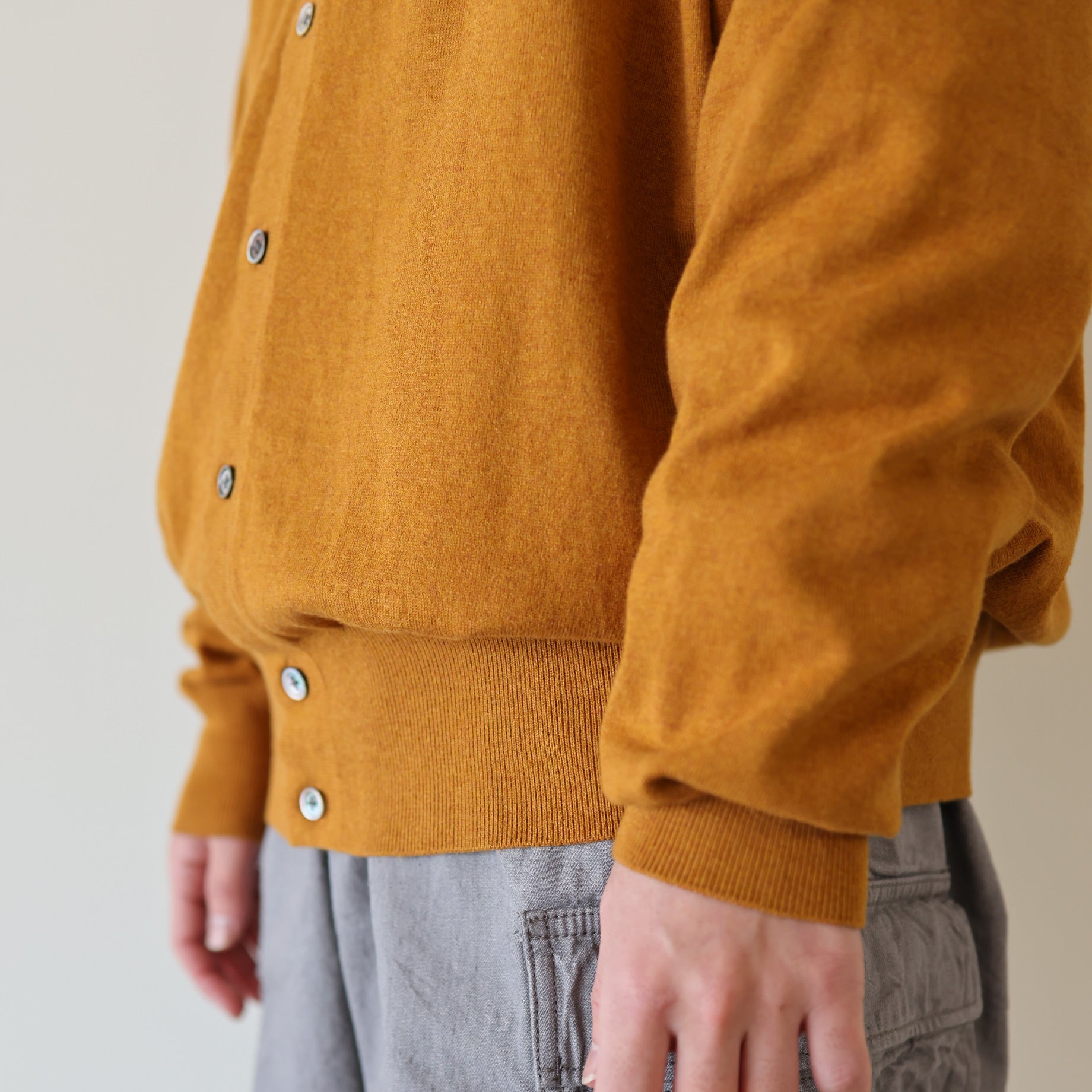 KNIT SHIRTS L/S(ORANGE)