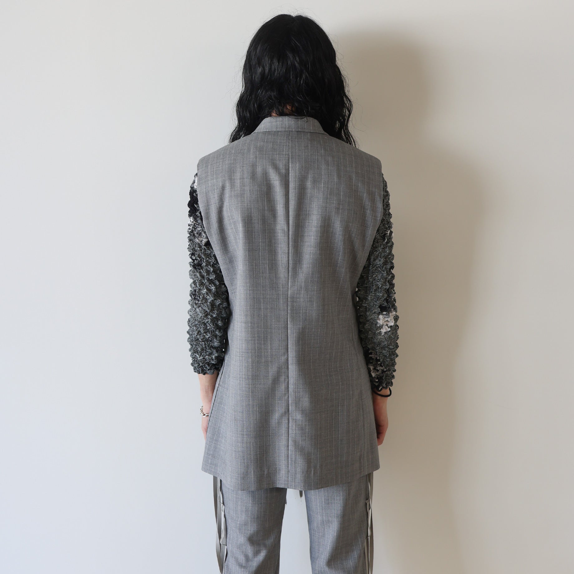 BONE TAILORED VEST(LIGHT GRAY)