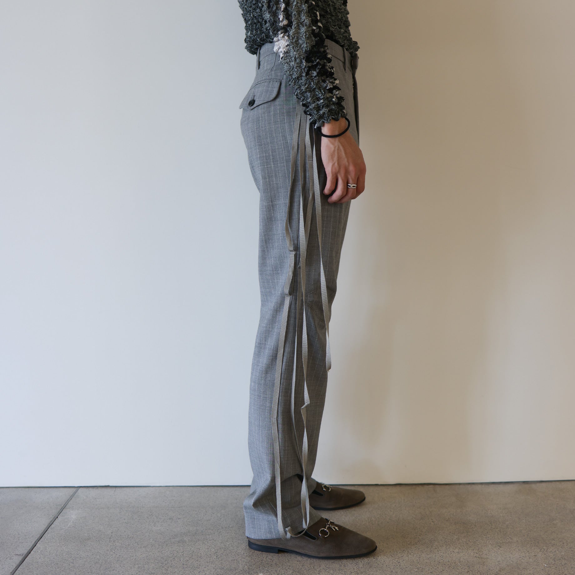 BONE TROUSERS(LIGHT GRAY)