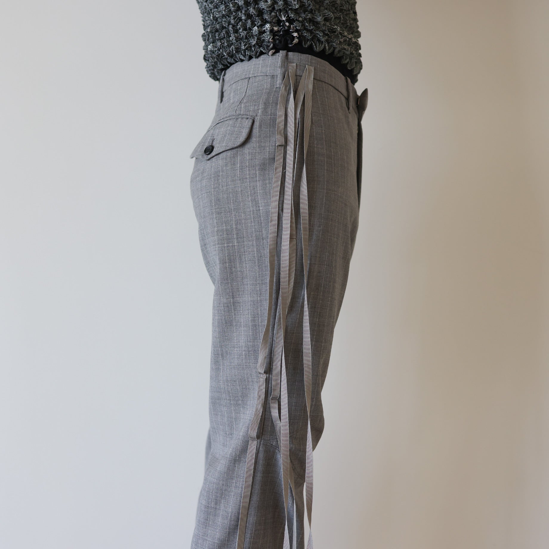 BONE TROUSERS(LIGHT GRAY)
