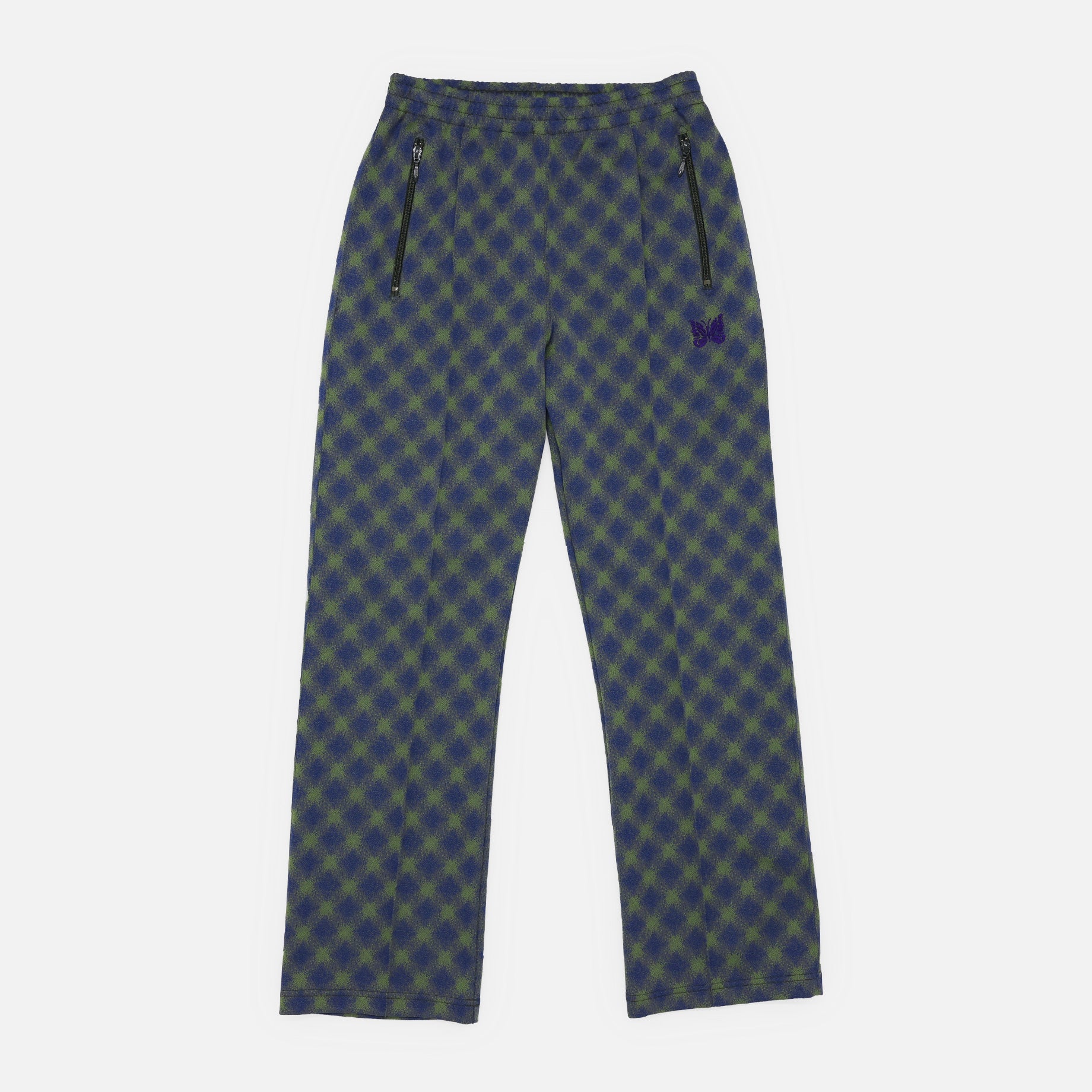 TRACK PANT - POLY JQ.(BLUE / OLIVE)