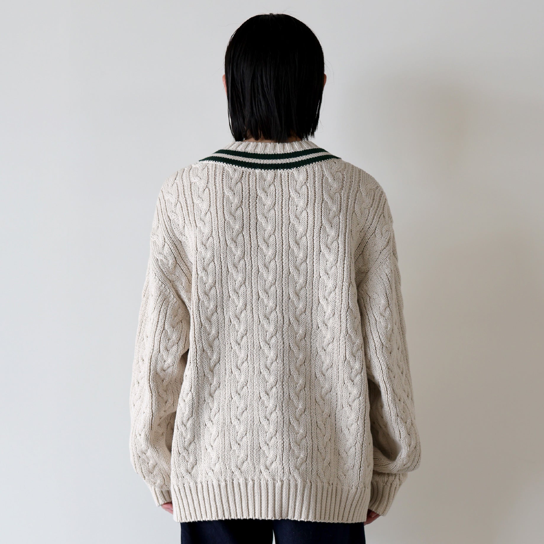 CHILDEN KNIT(IVORY × D.GREEN)