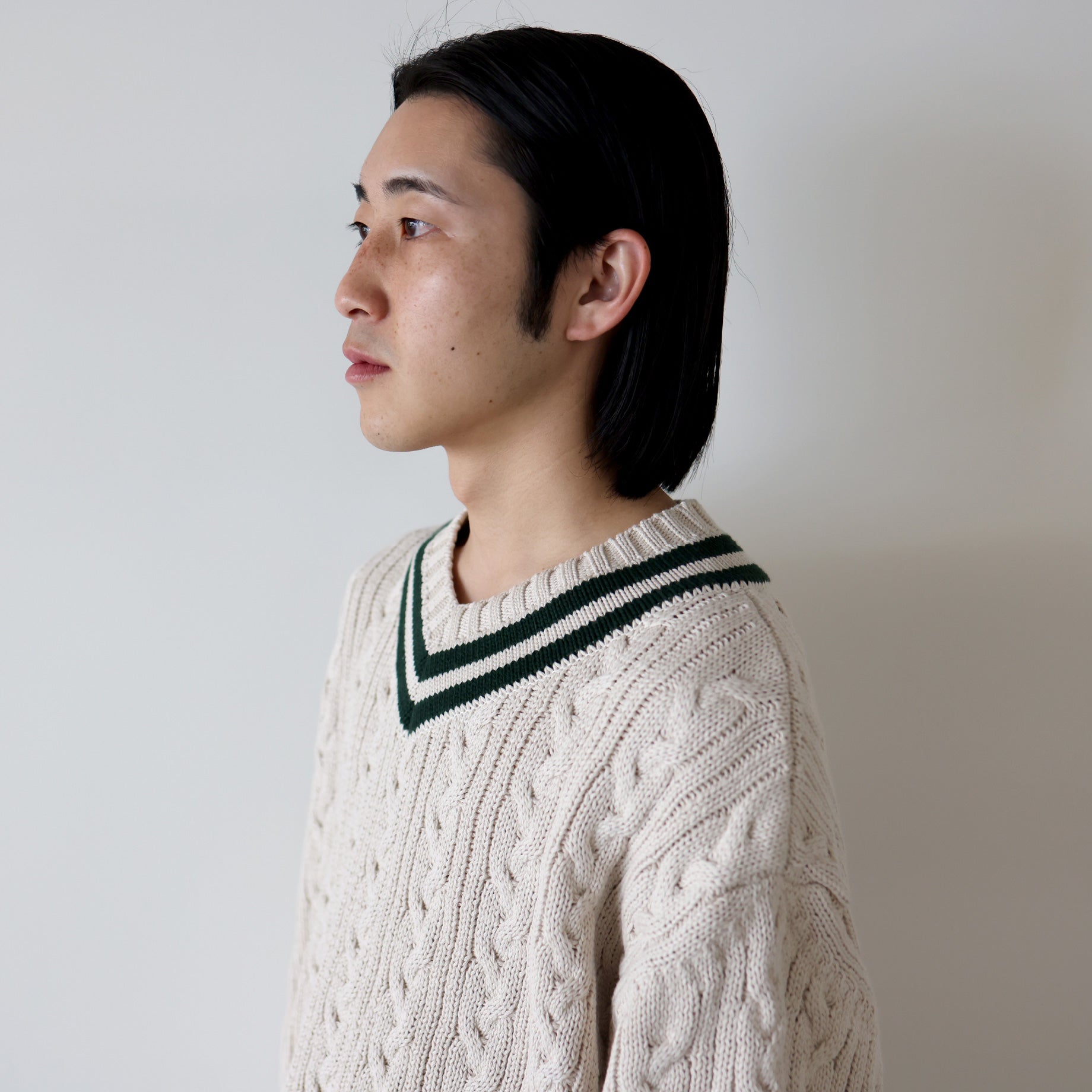 CHILDEN KNIT(IVORY × D.GREEN)