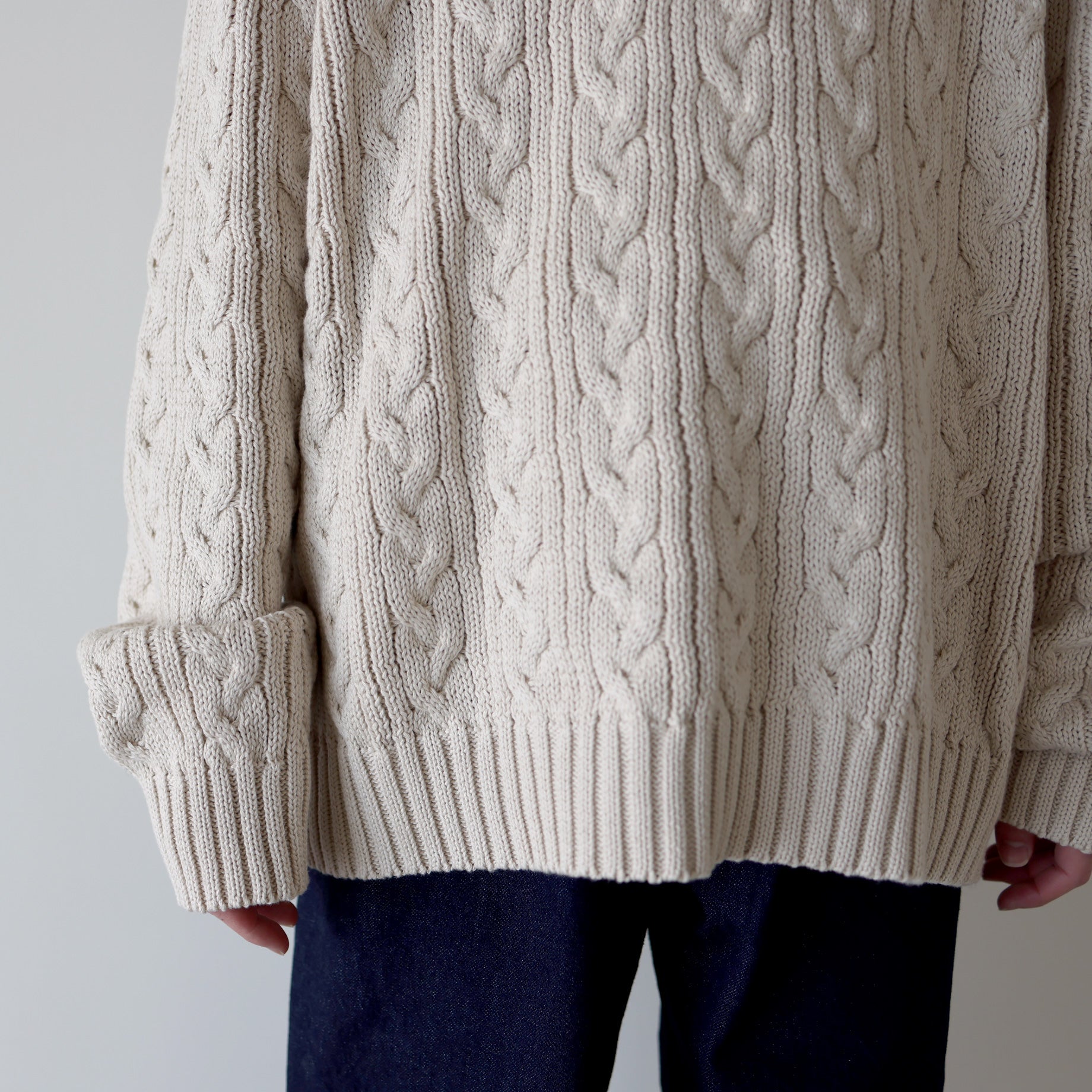 CHILDEN KNIT(IVORY × D.GREEN)