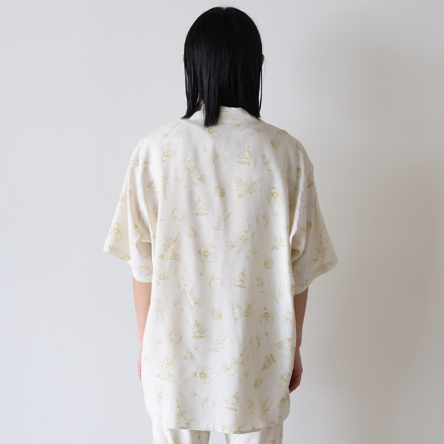 RAYON PRINT - SHORT SLEEVE SHIRTS(C.BEIGE)
