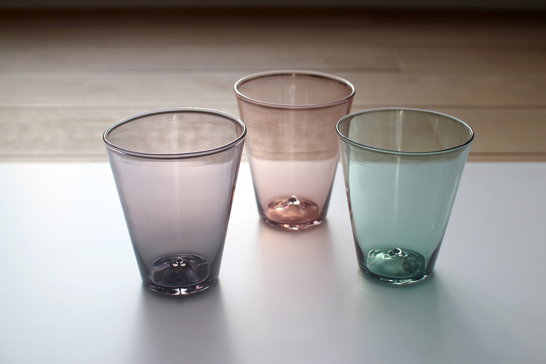 Glass Tea pot & VODA　tapered　glass