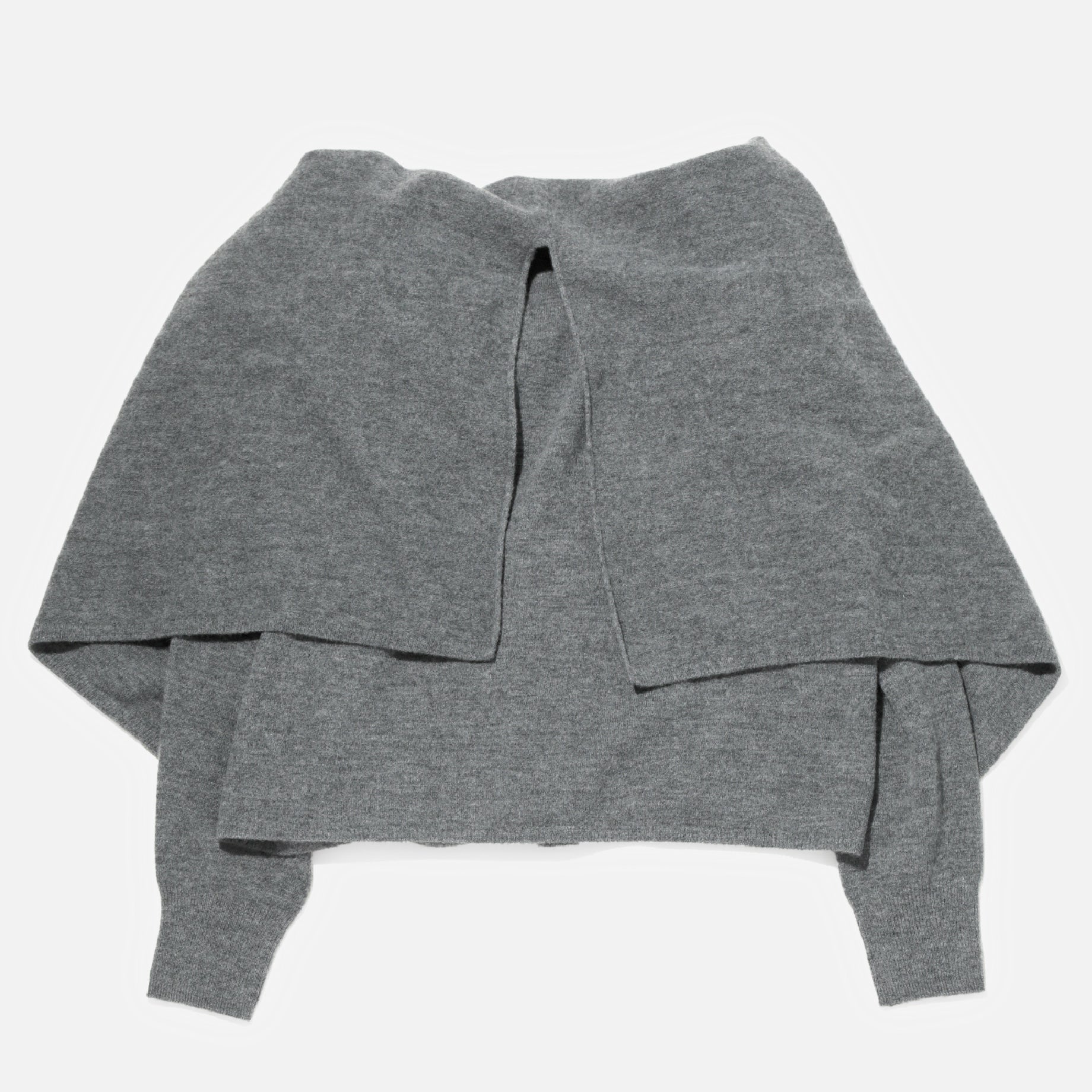 KNOT CARDIGAN - BOILED KNIT（H.GREY）