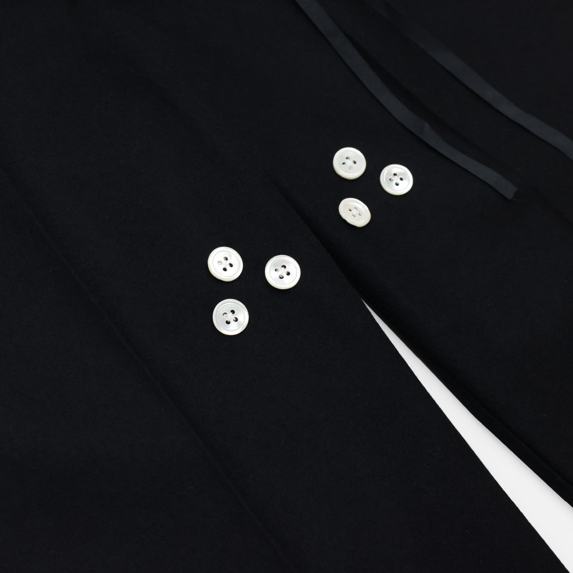 BUTTON JACKET SLACKS（BLACK）