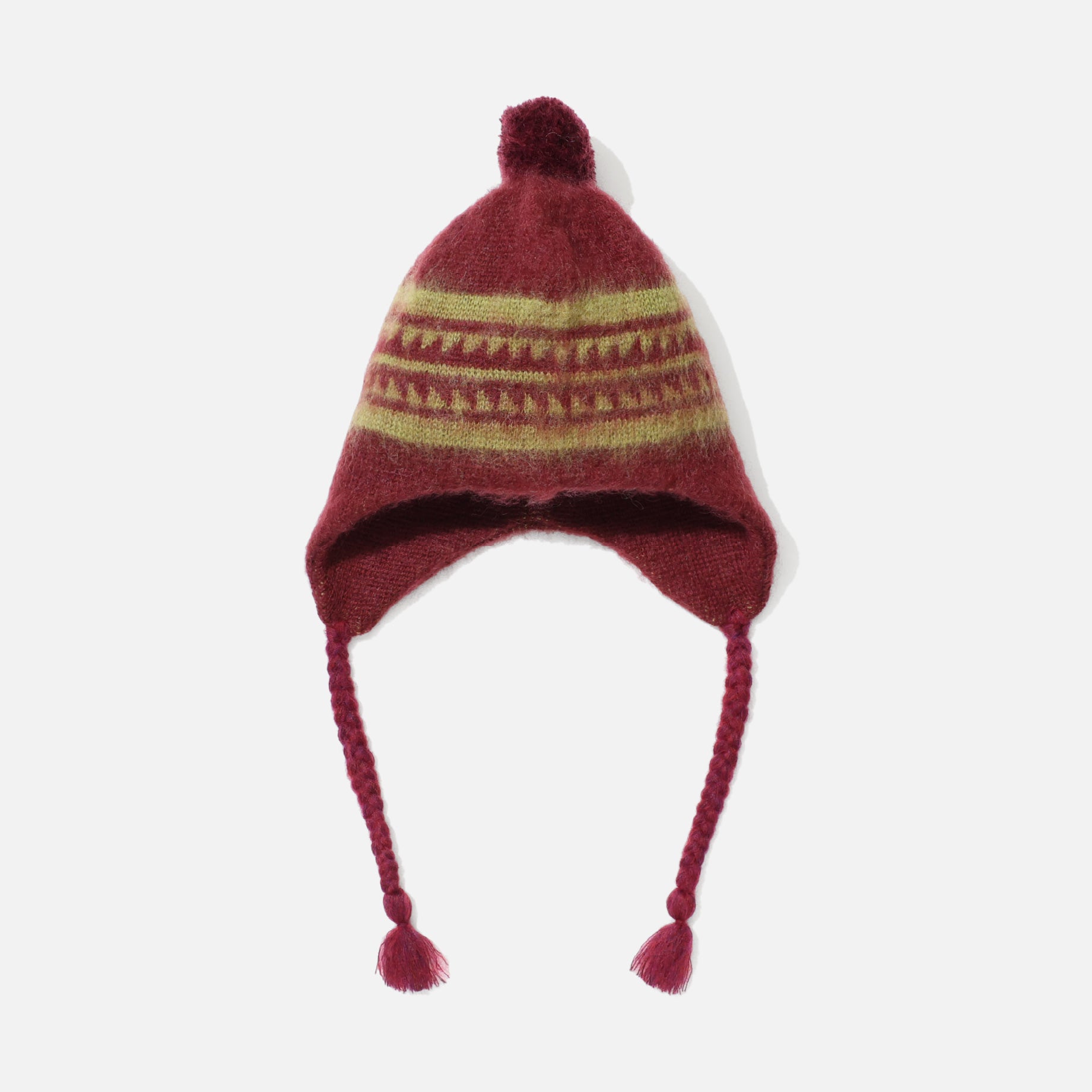 MOHAIR KNIT CAP - S2W8 NORDIC （WINE）