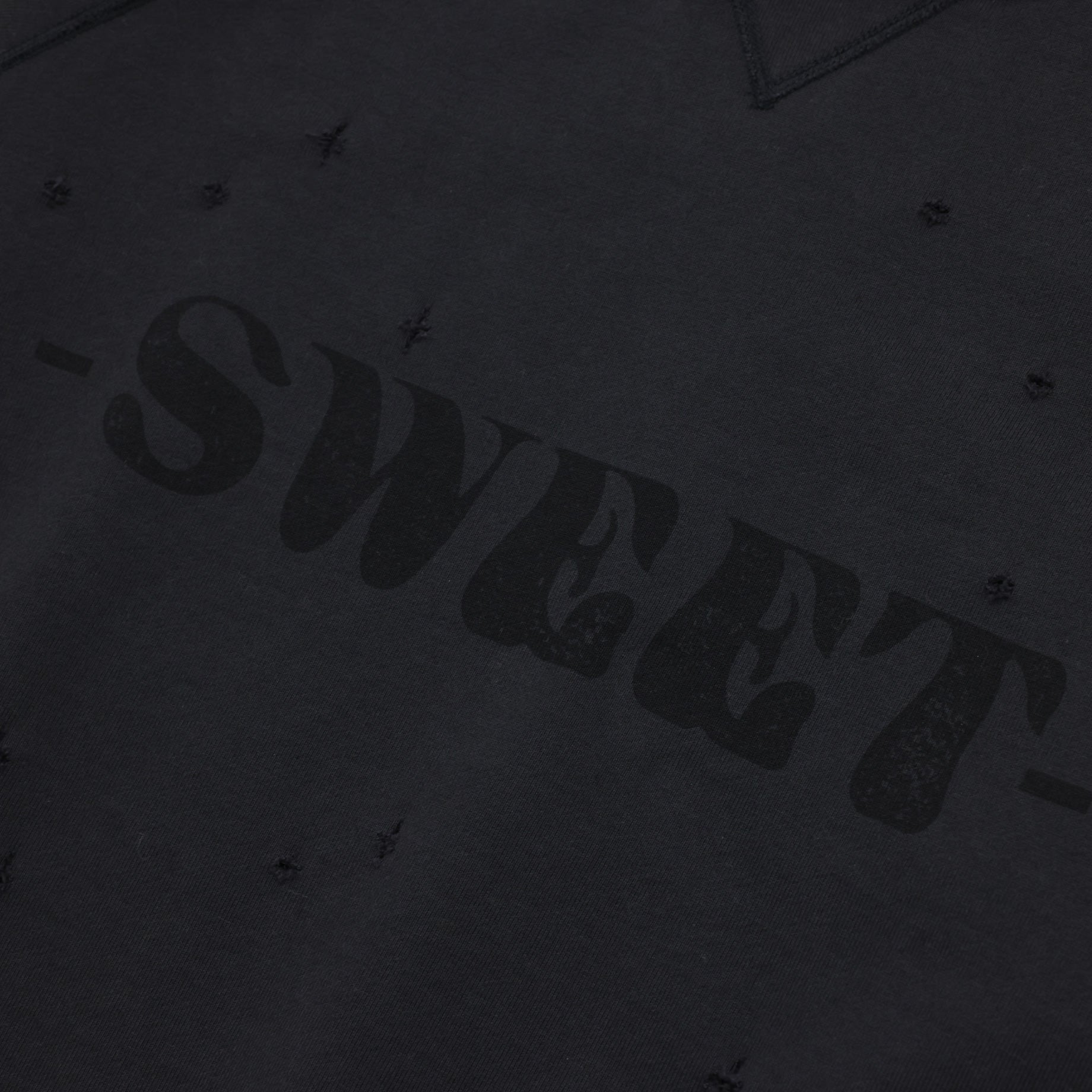 MESSAGE HALF SLEEVE SWEAT（BLACK） – UNEVEN HUB STORE｜想像を