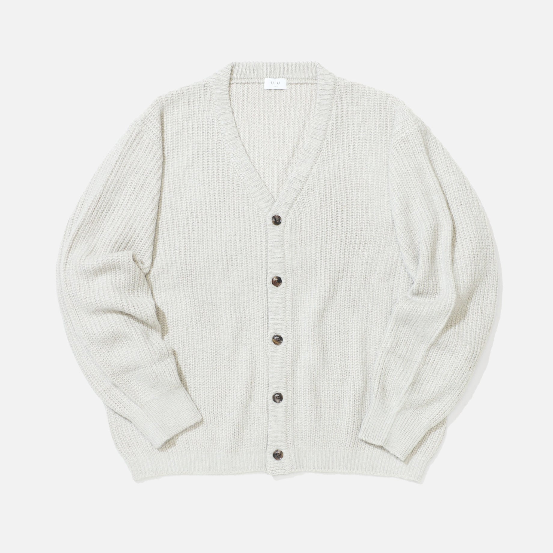 KNIT CARDIGAN （L.BEIGE）