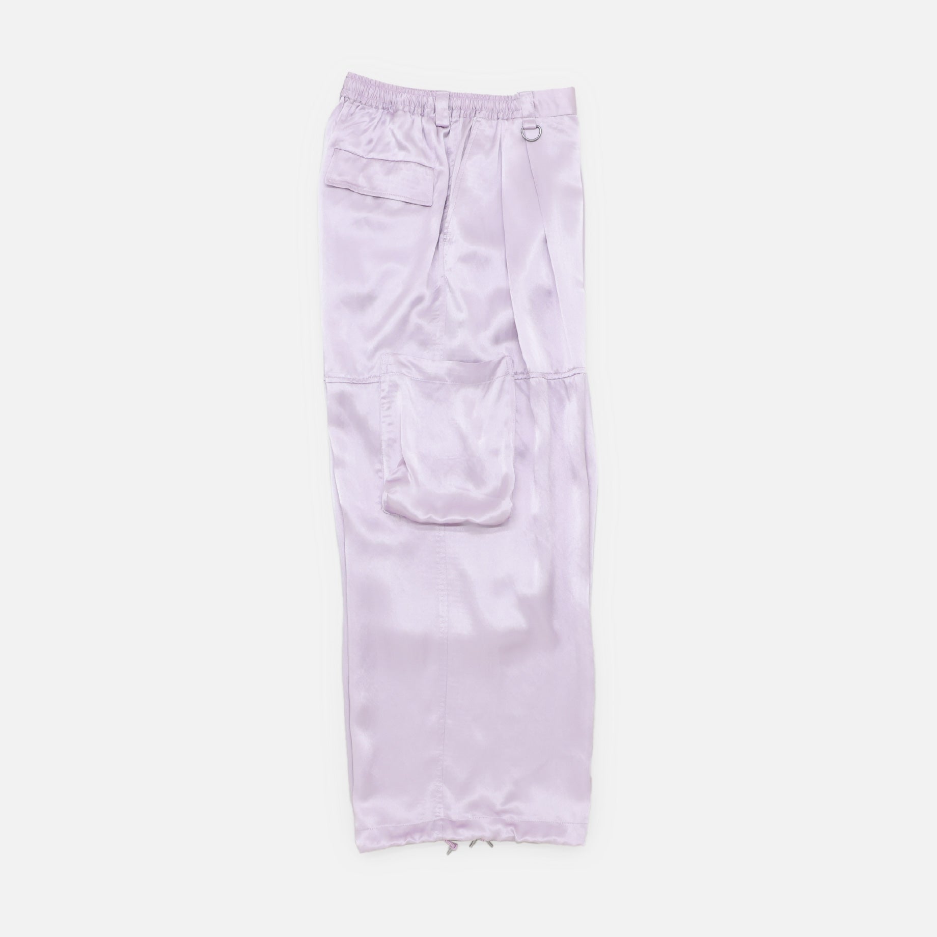 WATERING SATIN MILITARY EASY PANTS （MIST PINK）