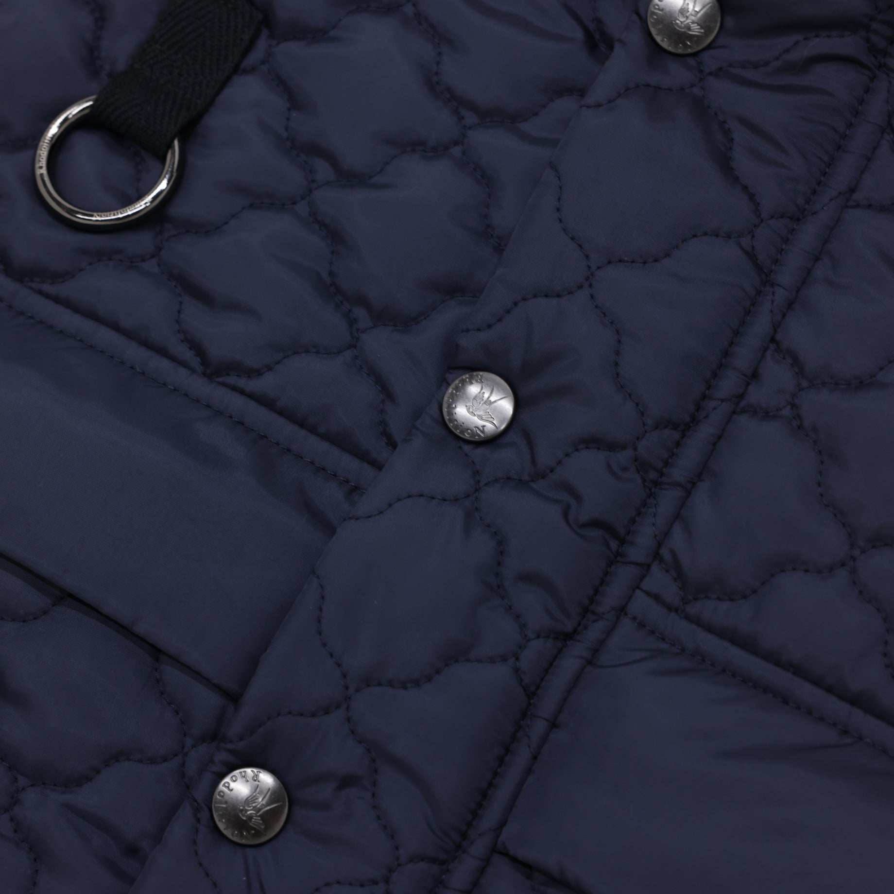 QUILTED SHORT VEST（NAVY）