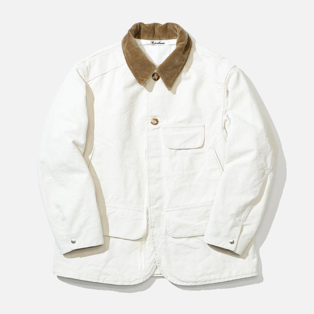 GLITTER CANVAS HUNTING JACKET （IVORY）
