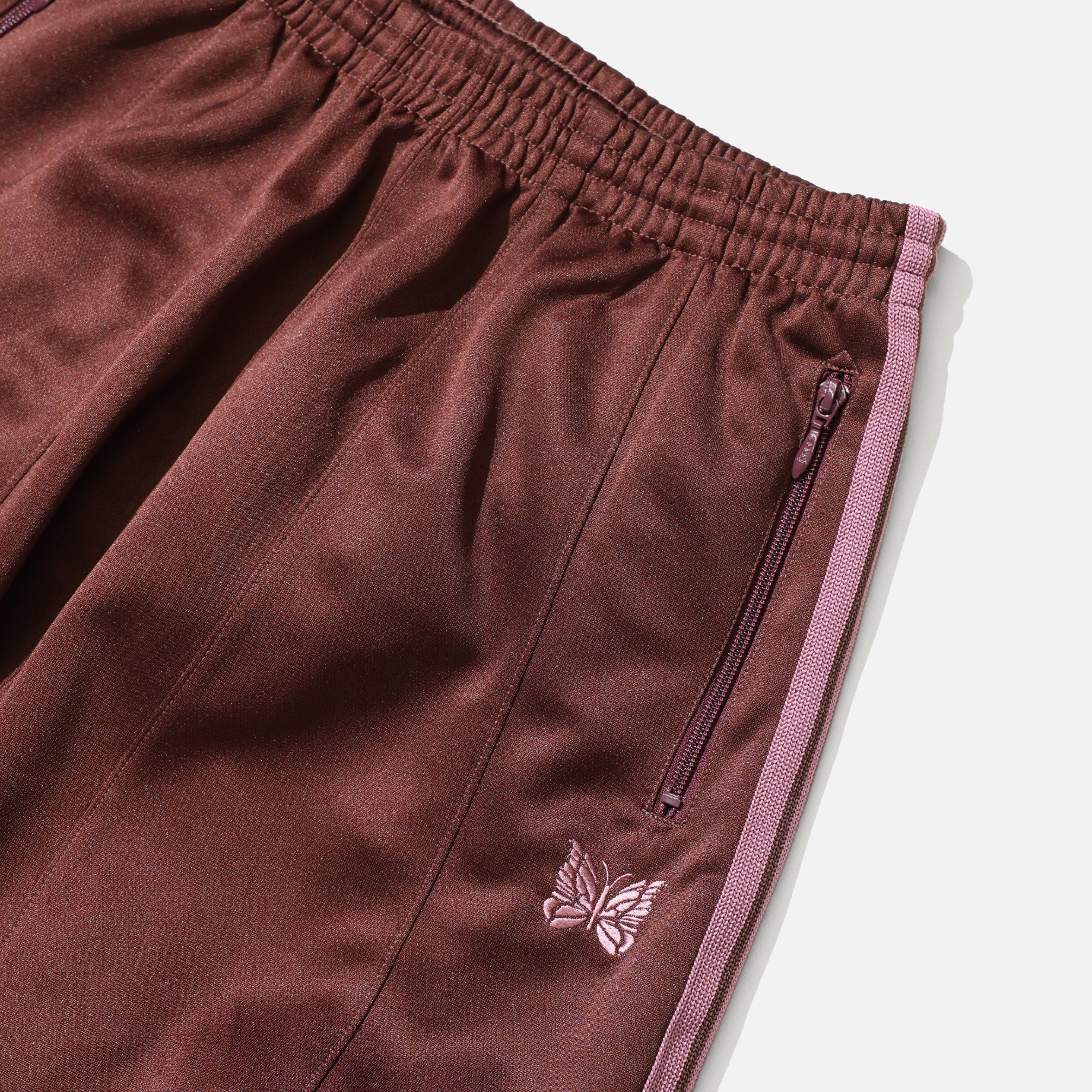 H.D. TRACK PANT - POLY SMOOTH （BROWN）