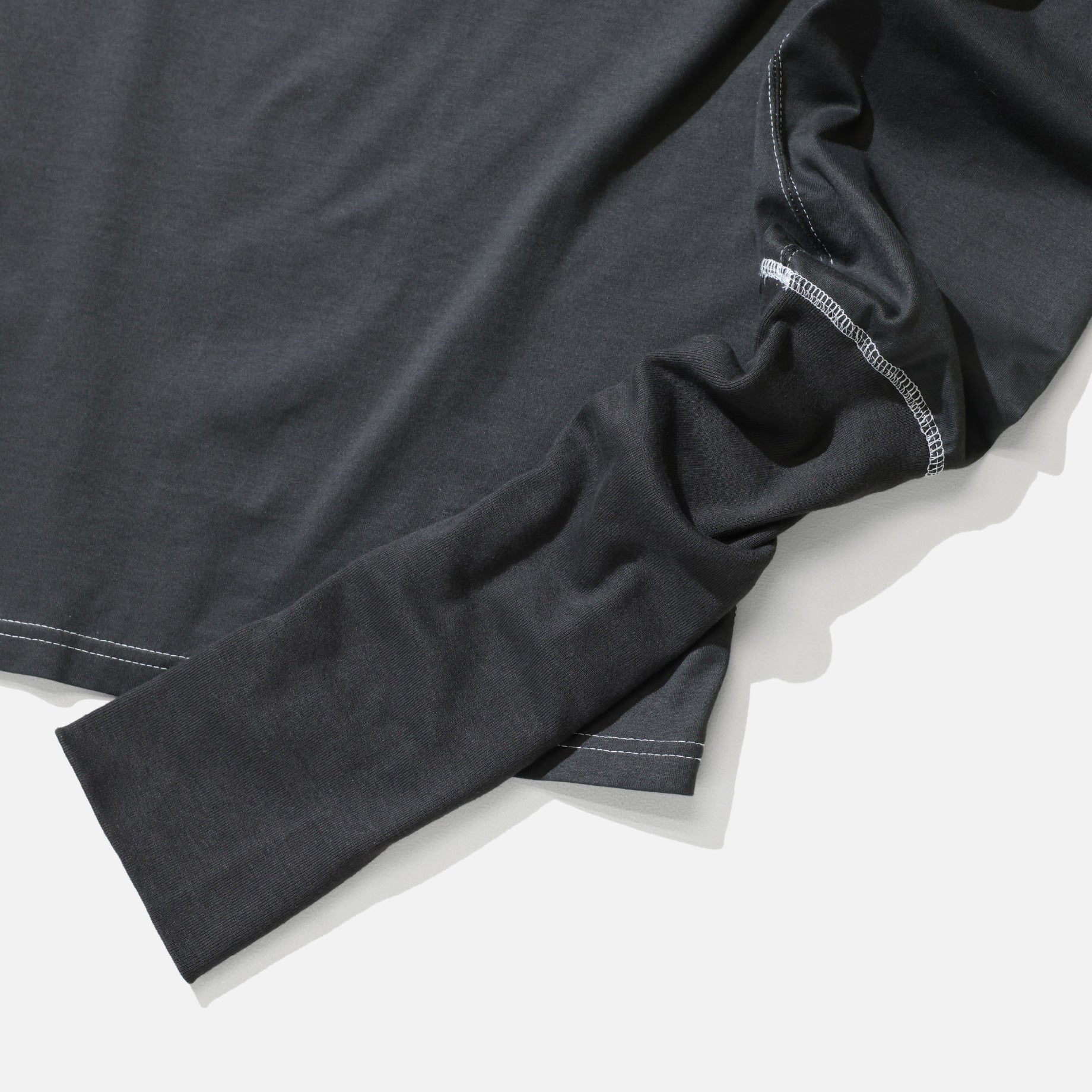 SUPER LONG RIB TEE （BLACK）