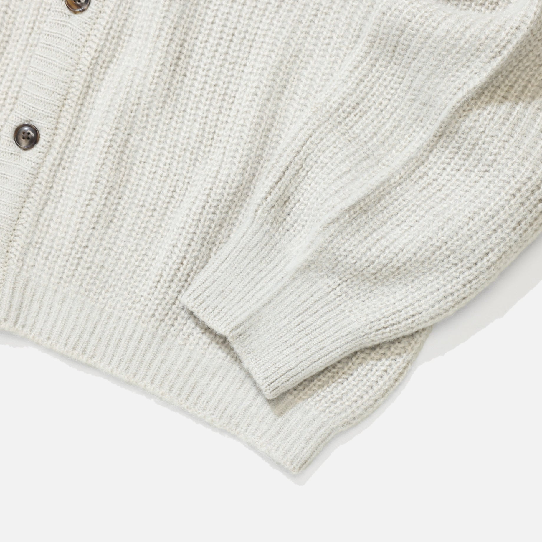 KNIT CARDIGAN （L.BEIGE）