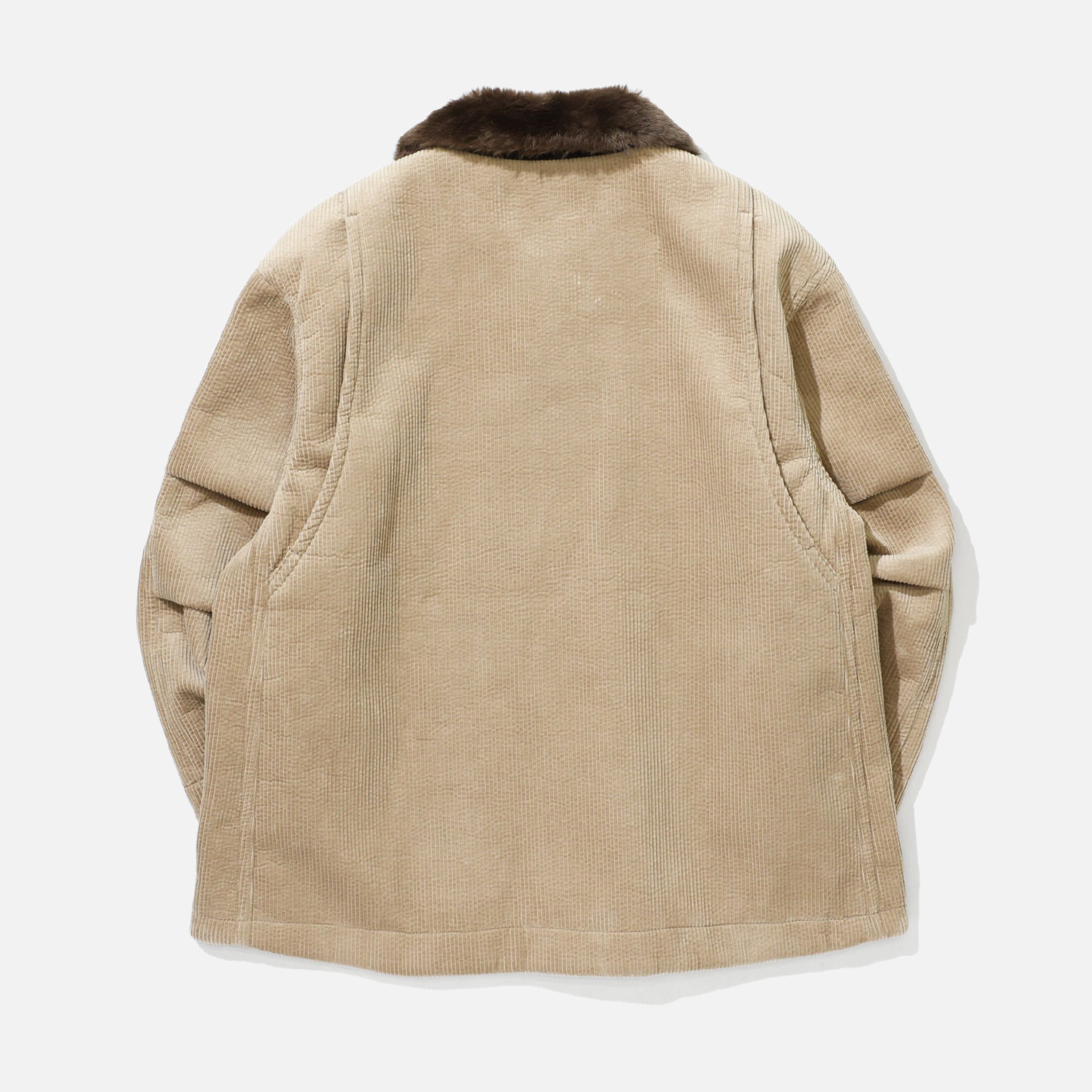 WORK COVERALL JACKET - BONDING CORDUROY（KHAKI）