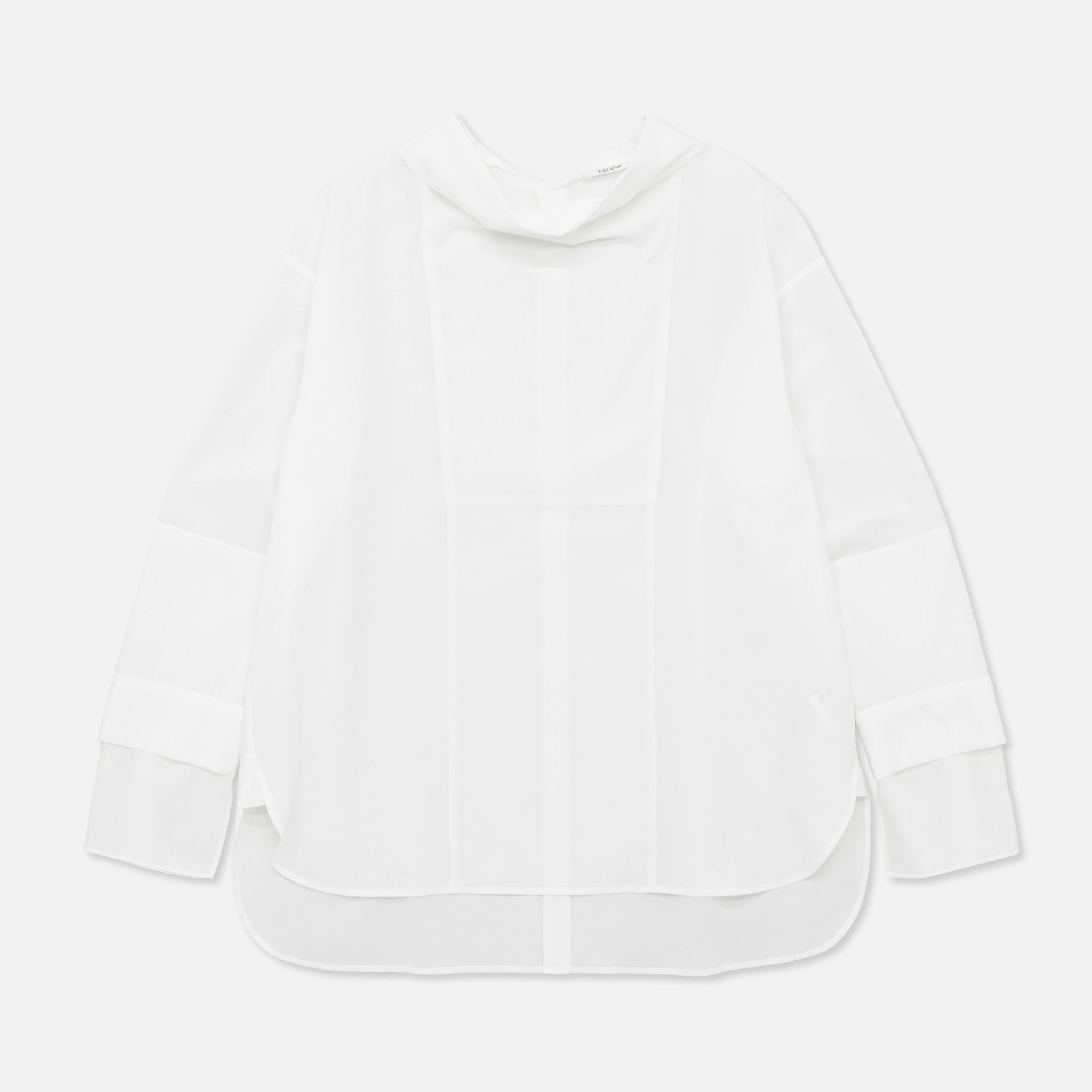 STAND COLLAR SHIRT（WHITE）