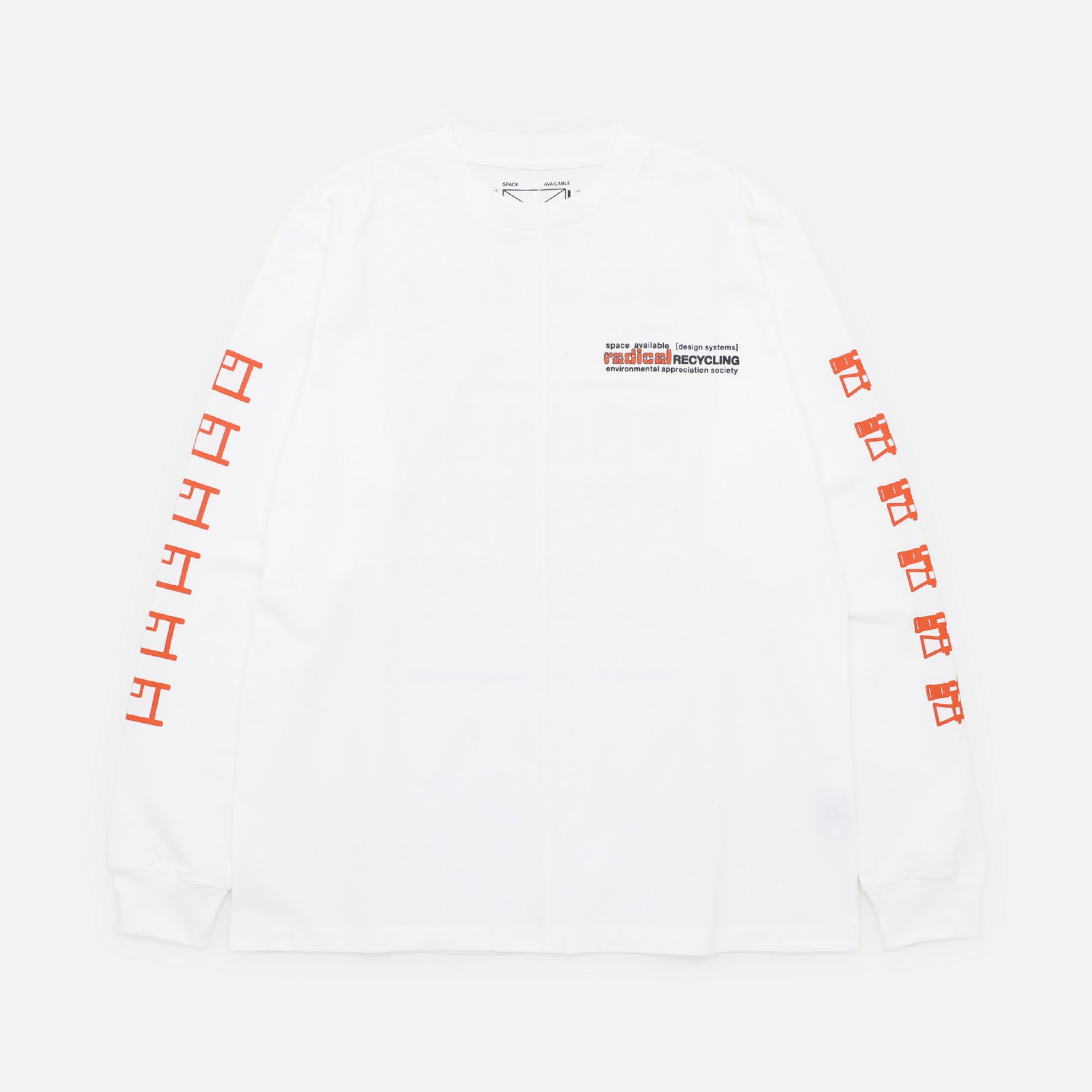 RADICAL RECYCLING LONG SLEEVE T（WHITE）