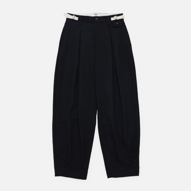 WOOL TWILL TAPERED PT（BLACK）