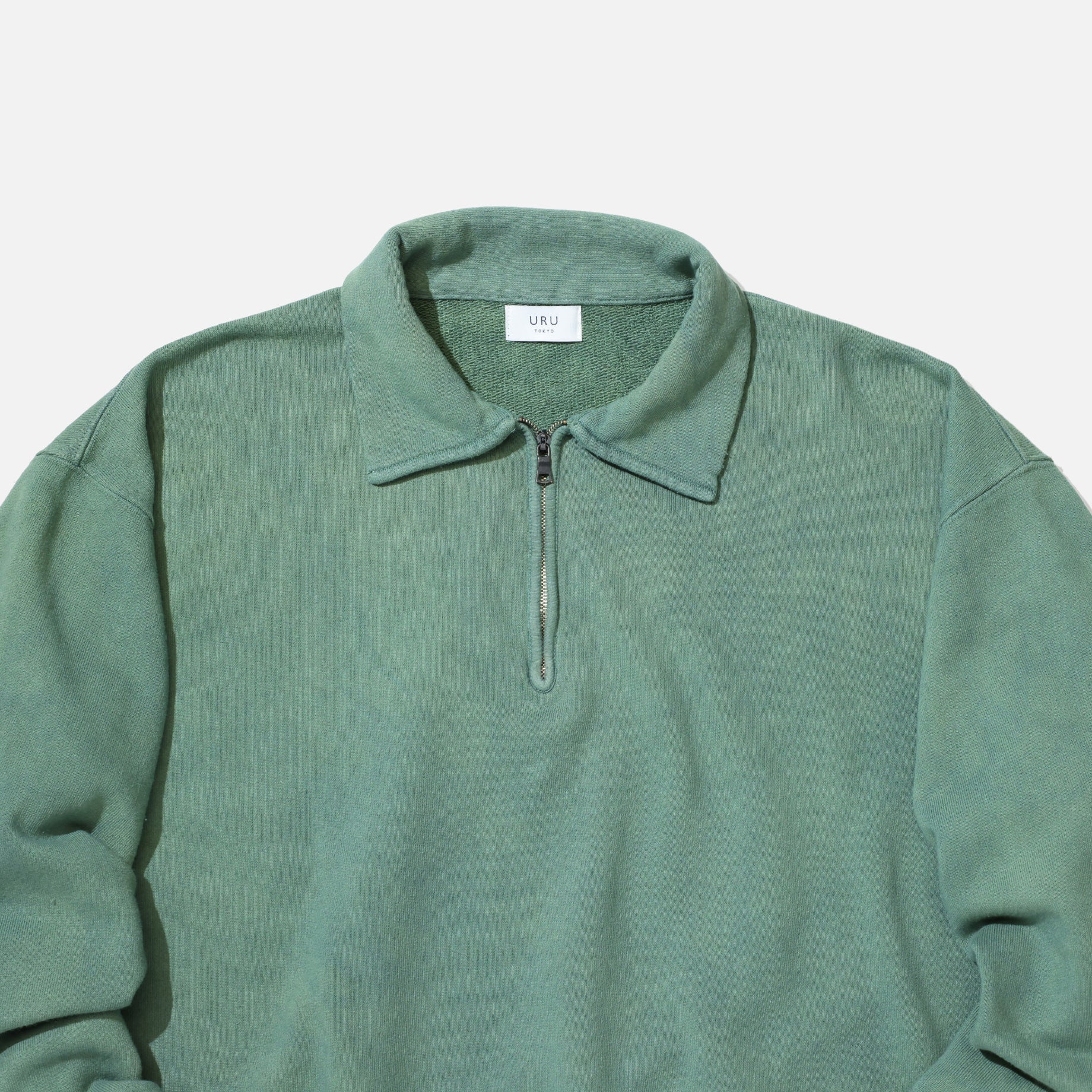 HALF ZIP SWEAT （T.GREEN）