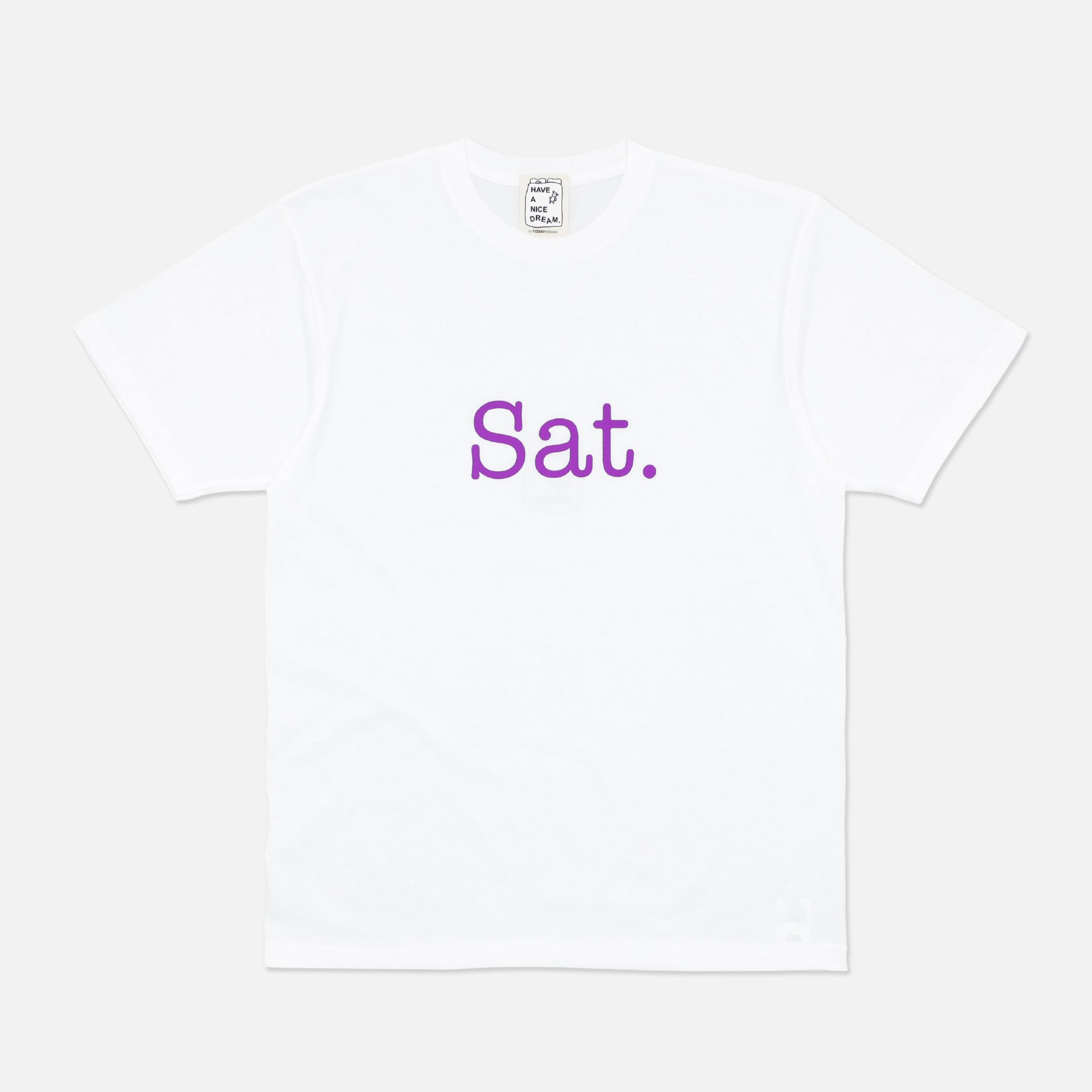 SATURDAY SS TEE（WHITE）