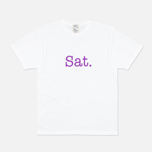 SATURDAY SS TEE（WHITE）