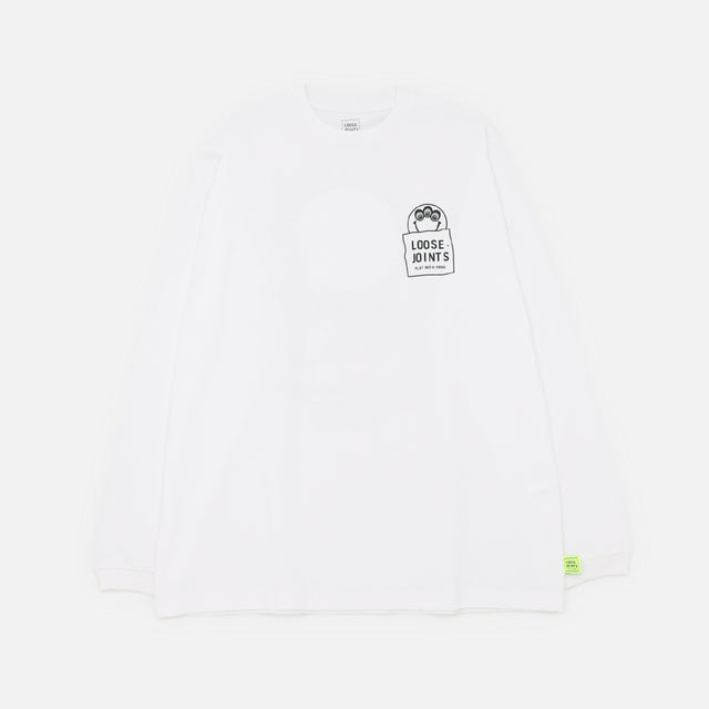 KATSUKI ARAKI - 'EYE CONTACT' L/S TEE（WHITE）