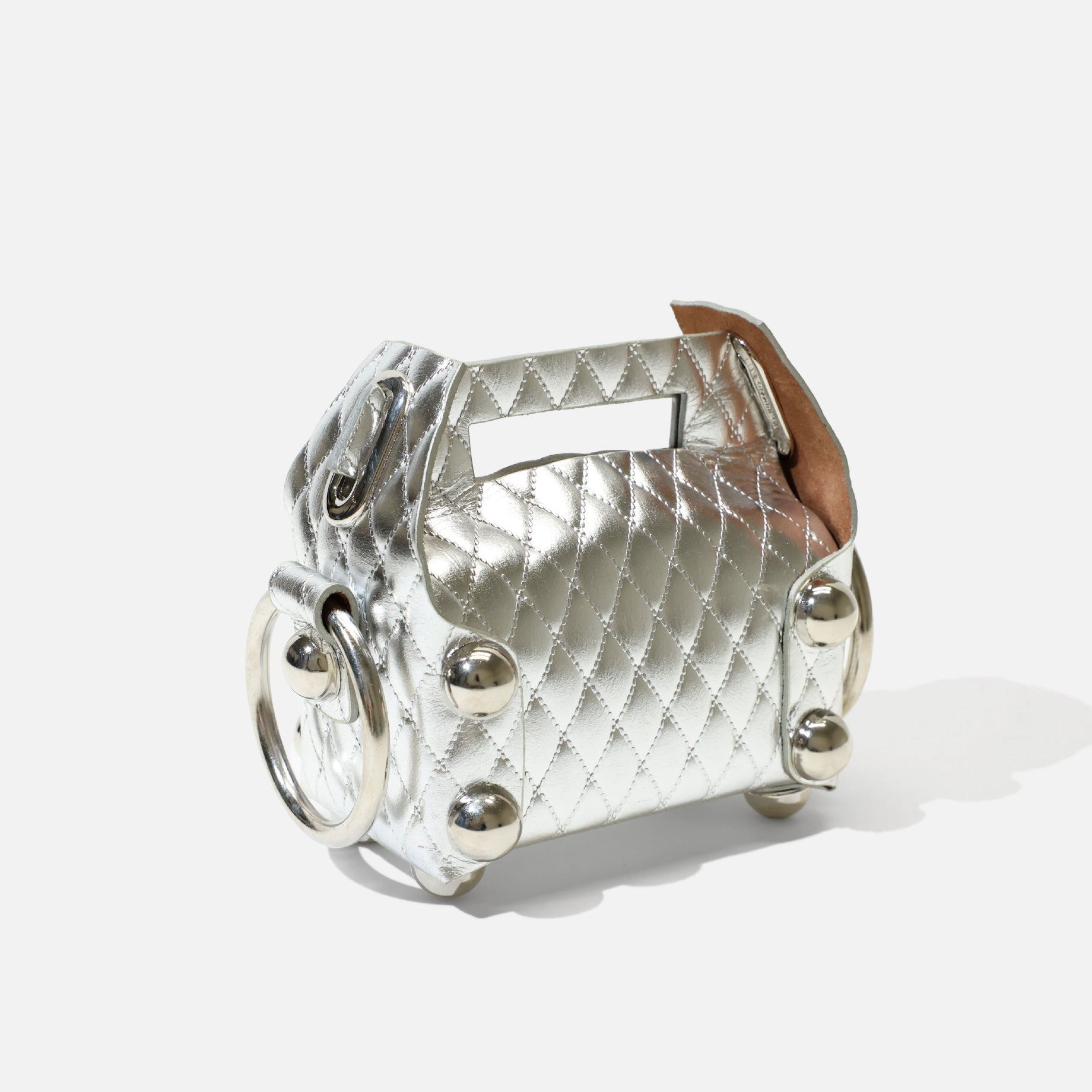【新品タグ付き】enfas◇牛革✖️ラフィアクリアバッグ LEATHER CAKE BAG PETIT（SILVER） – UNEVEN HUB STORE｜想像を