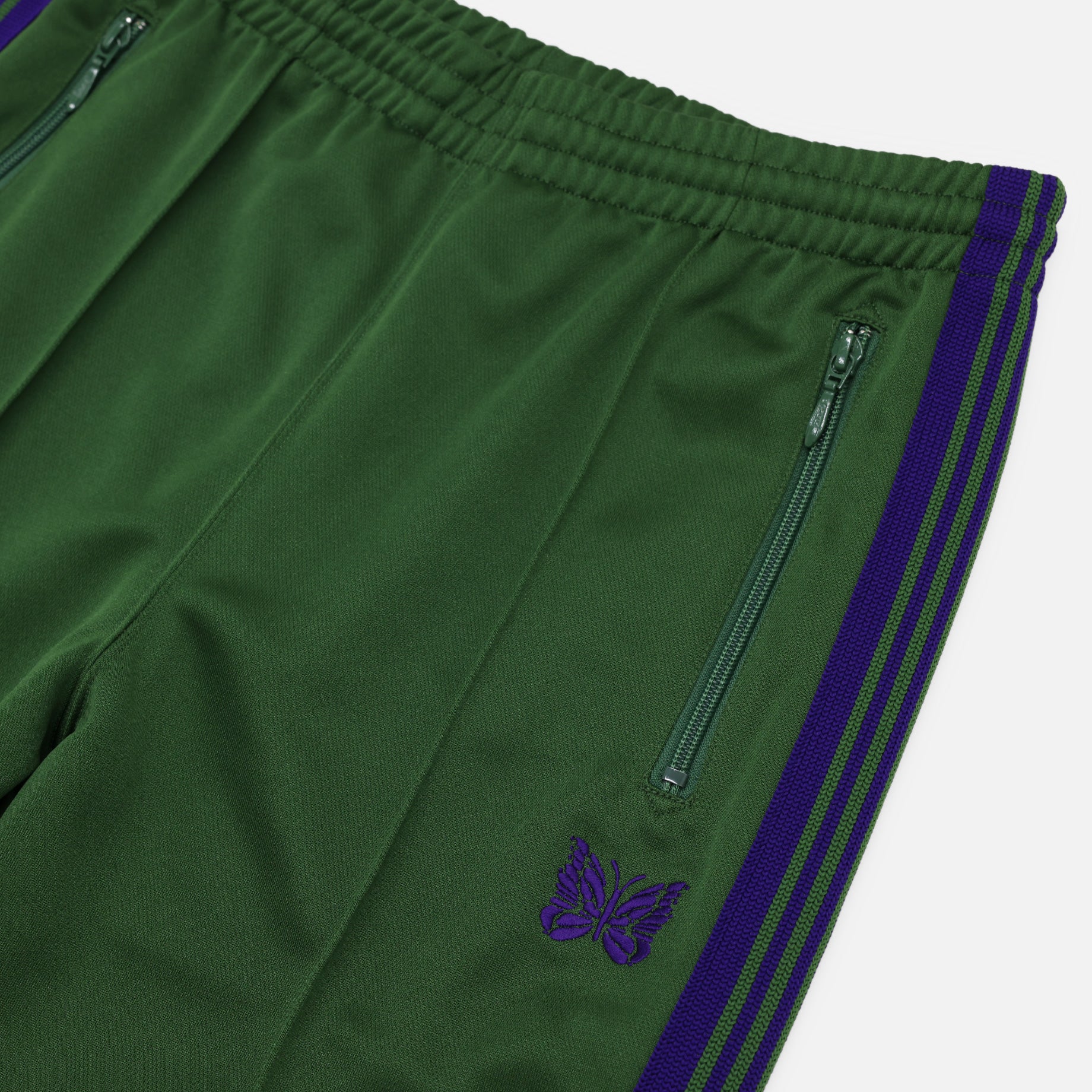 BOOT - CUT TRACK PANT - POLY SMOOTH（IVY GREEN）
