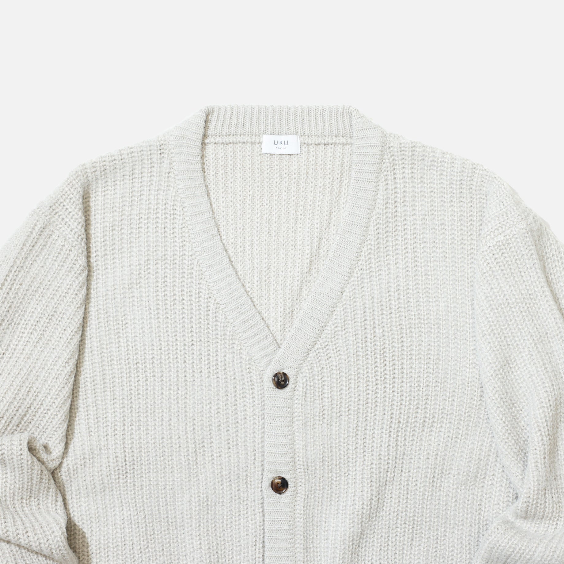 KNIT CARDIGAN （L.BEIGE）