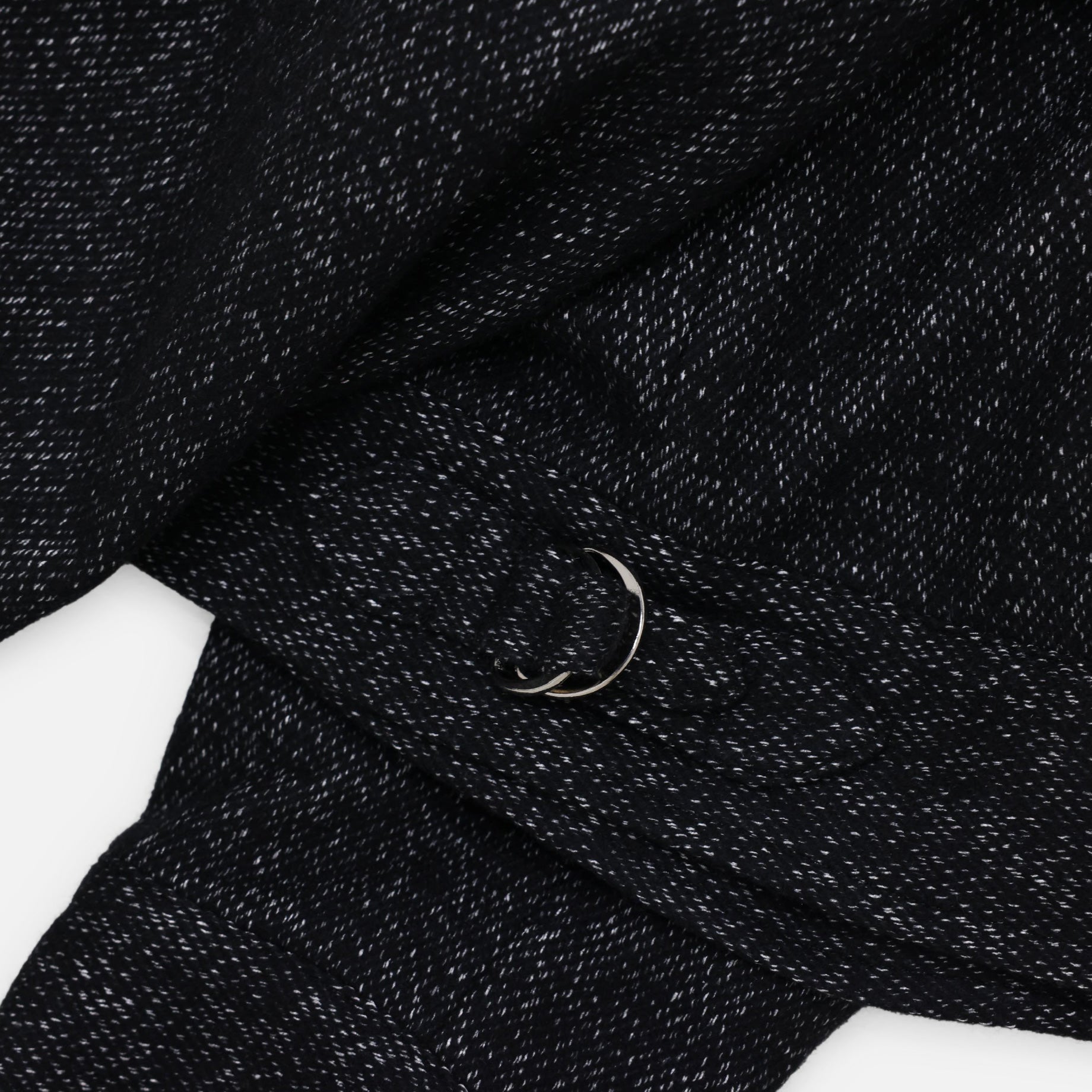 WOOL SILK - ZIP UP BLOUSON（BLACK）