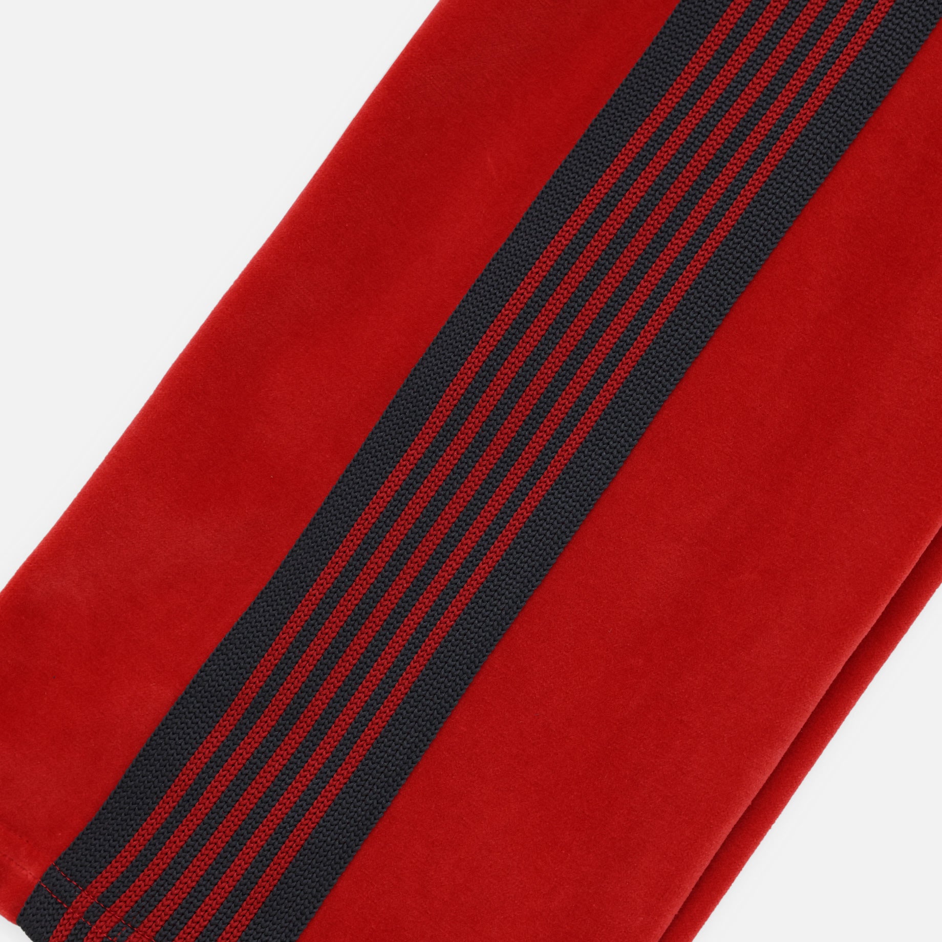 NARROW TRACK PANT - C/PE VELOUR（RED）