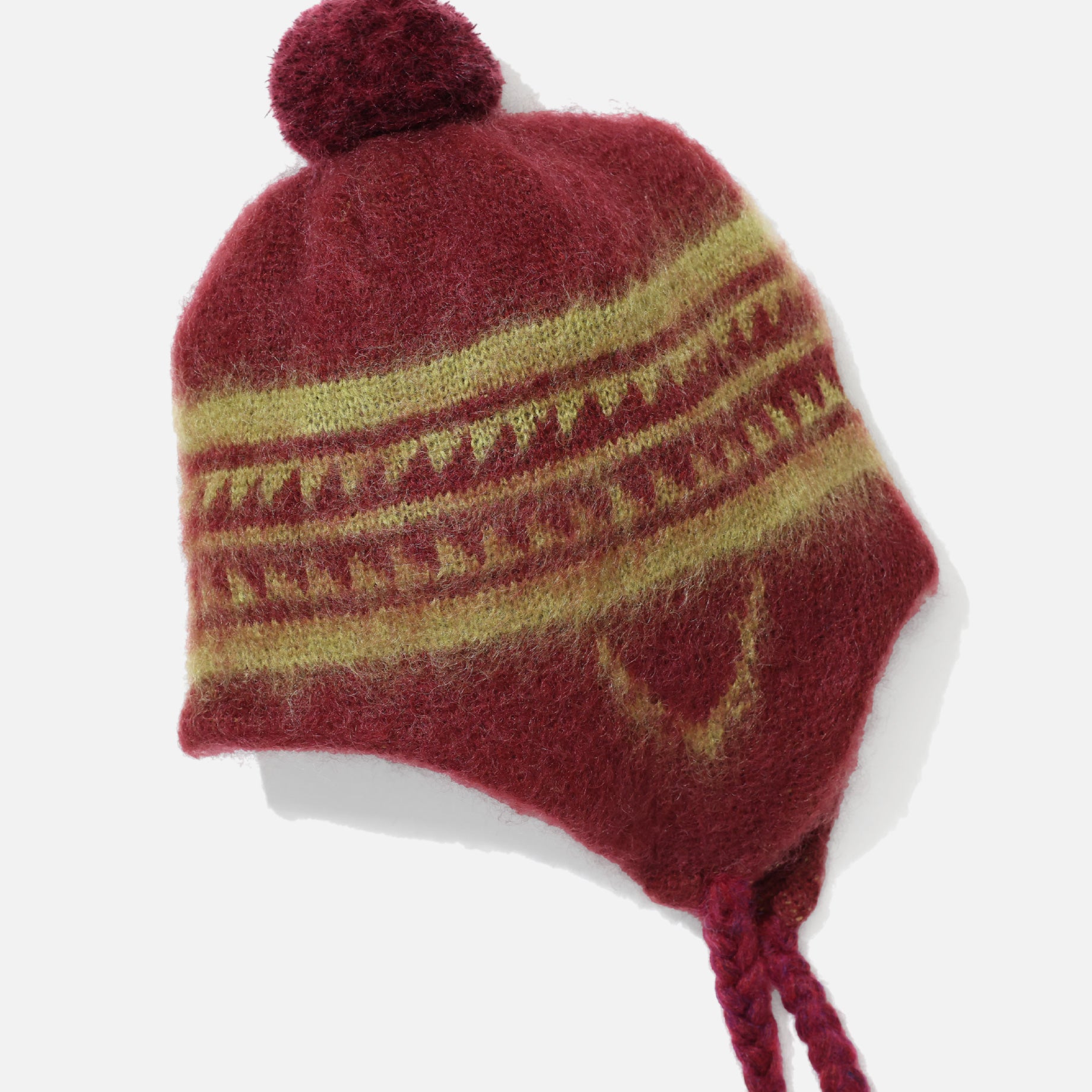 MOHAIR KNIT CAP - S2W8 NORDIC （WINE）