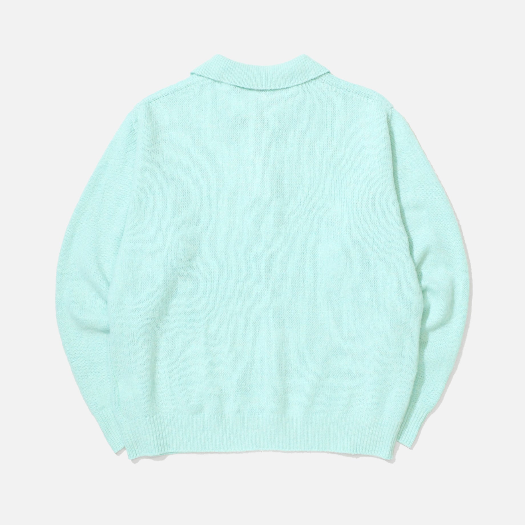 KNIT POLO （L.GREEN）