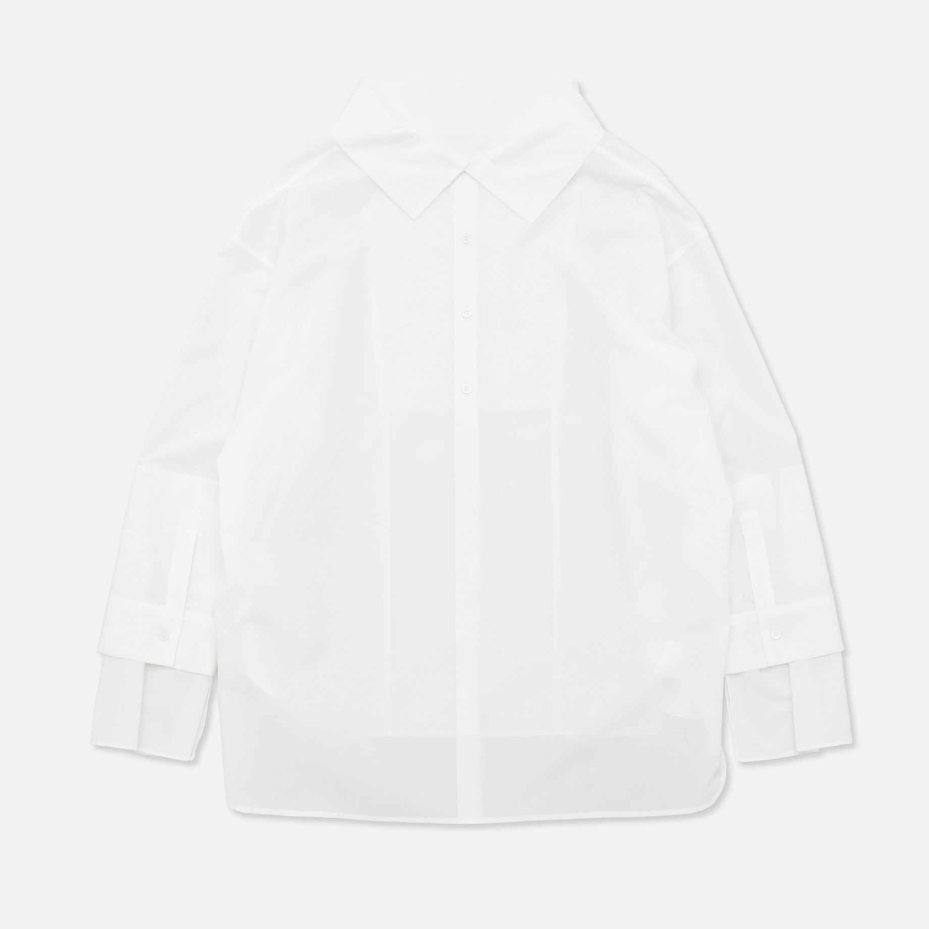 STAND COLLAR SHIRT（WHITE）