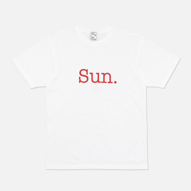 SUNDAY SS TEE（WHITE）