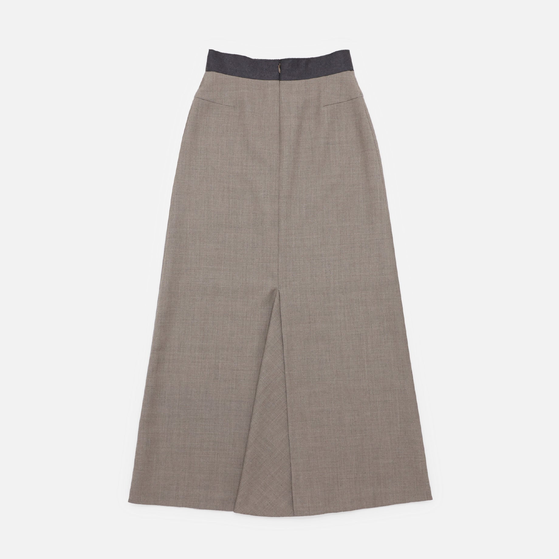 WOOl SAXONY STRIGHT SKIRT（BEIGE）