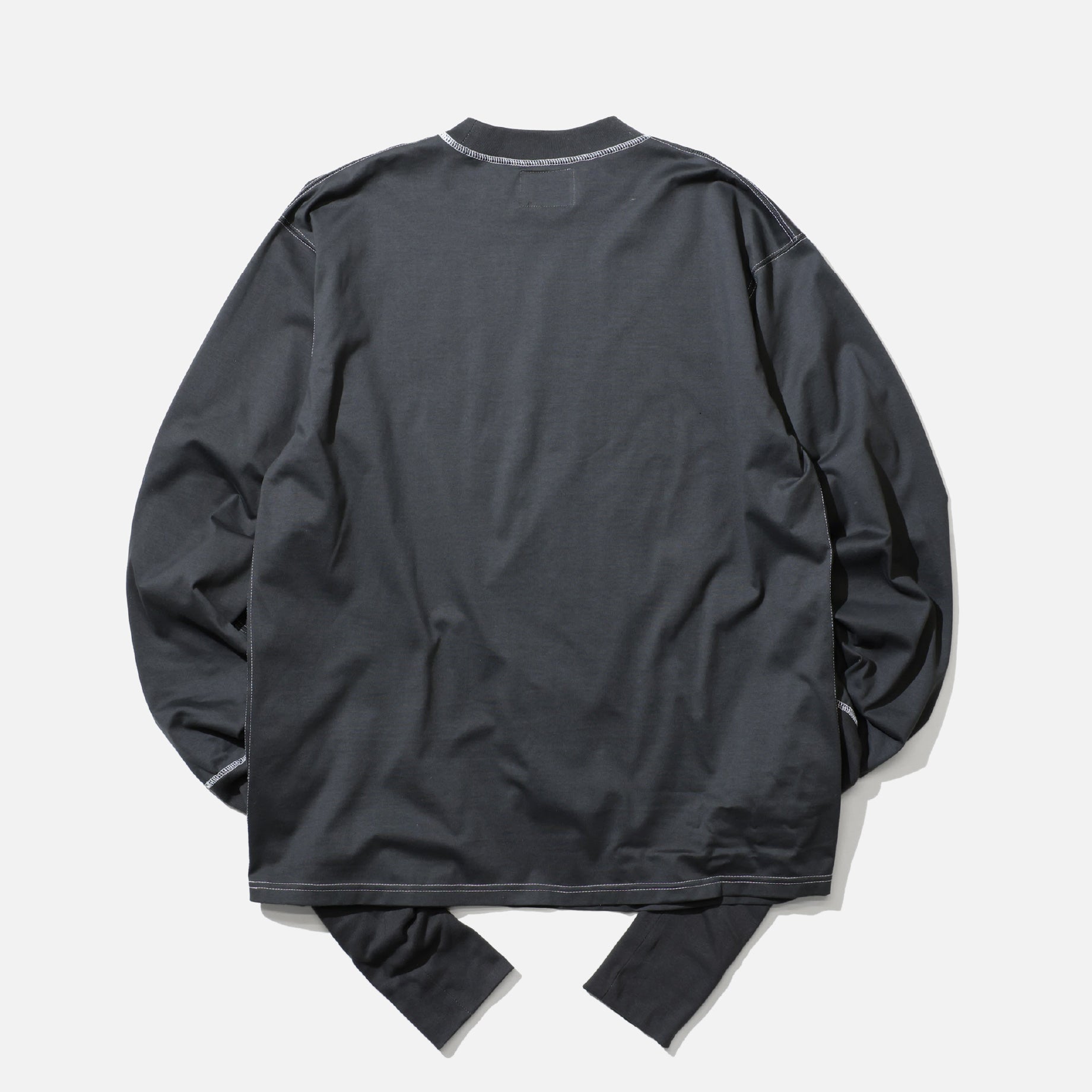 SUPER LONG RIB TEE （BLACK）
