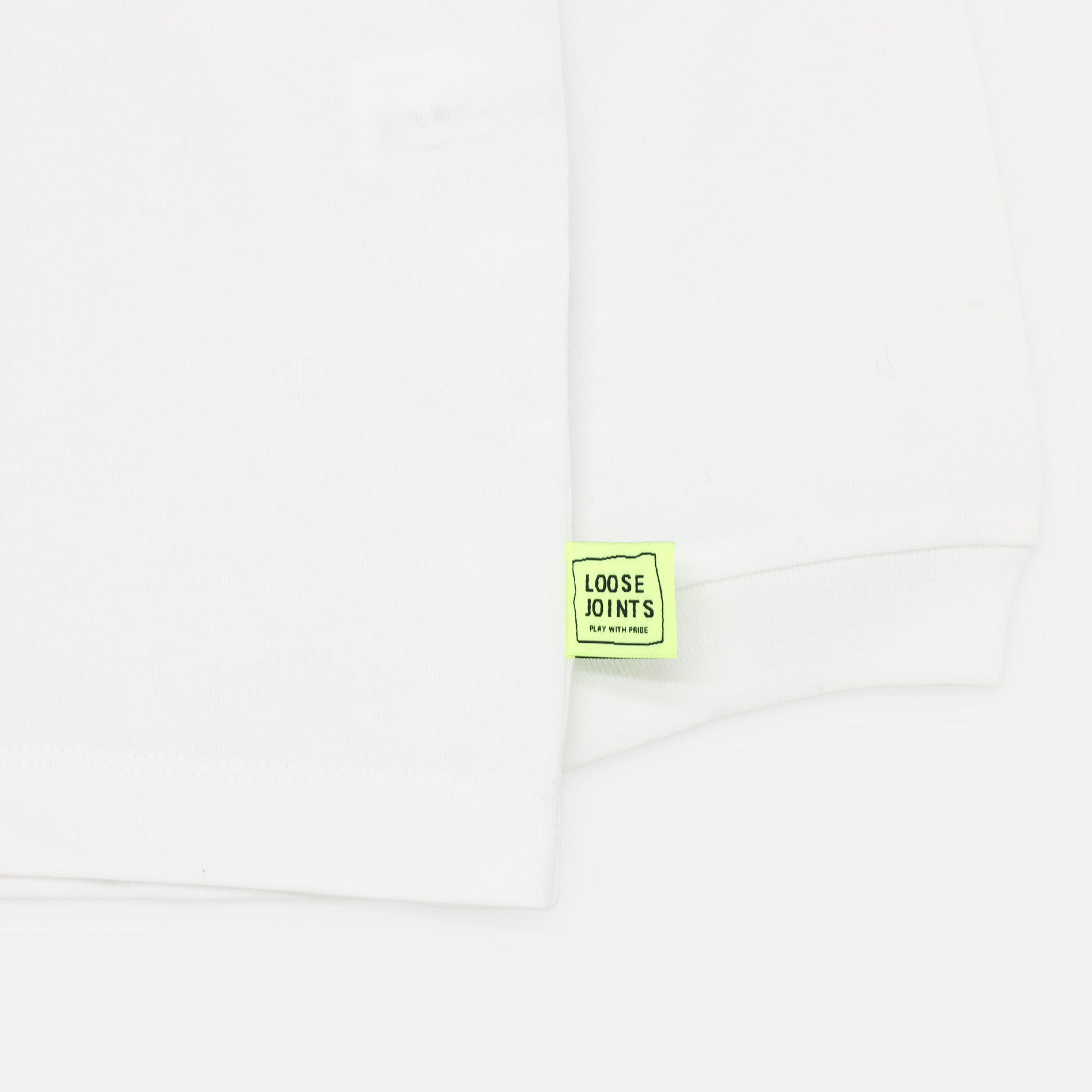 HISHAM AKIRA BHAROOCHA - 'STAGGERED COUNTERTOP' L/S TEE（WHITE）
