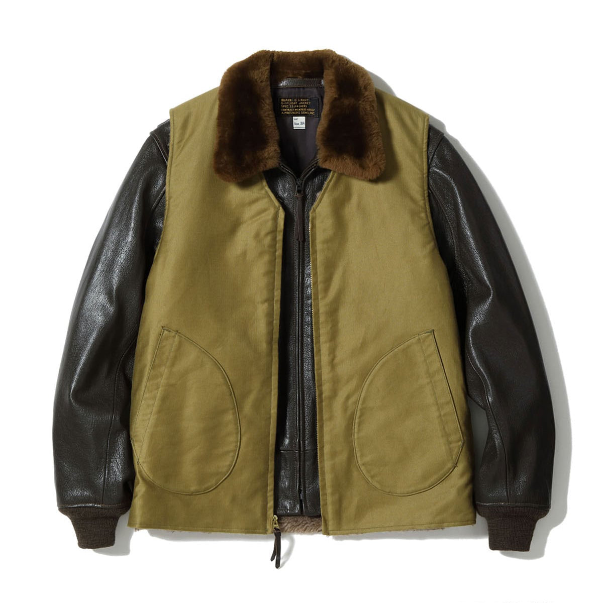 VEST, DECK (REVERSIBLE) DEMOTEX-ED （KHAKI）