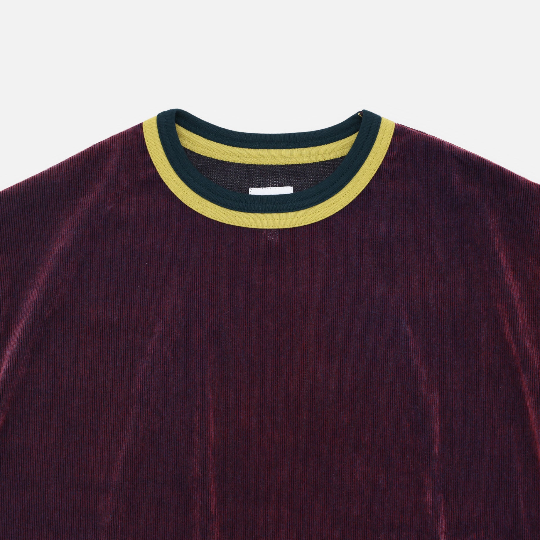 MESH VELOUR H/S T-SHIRT（BORDEAUX）