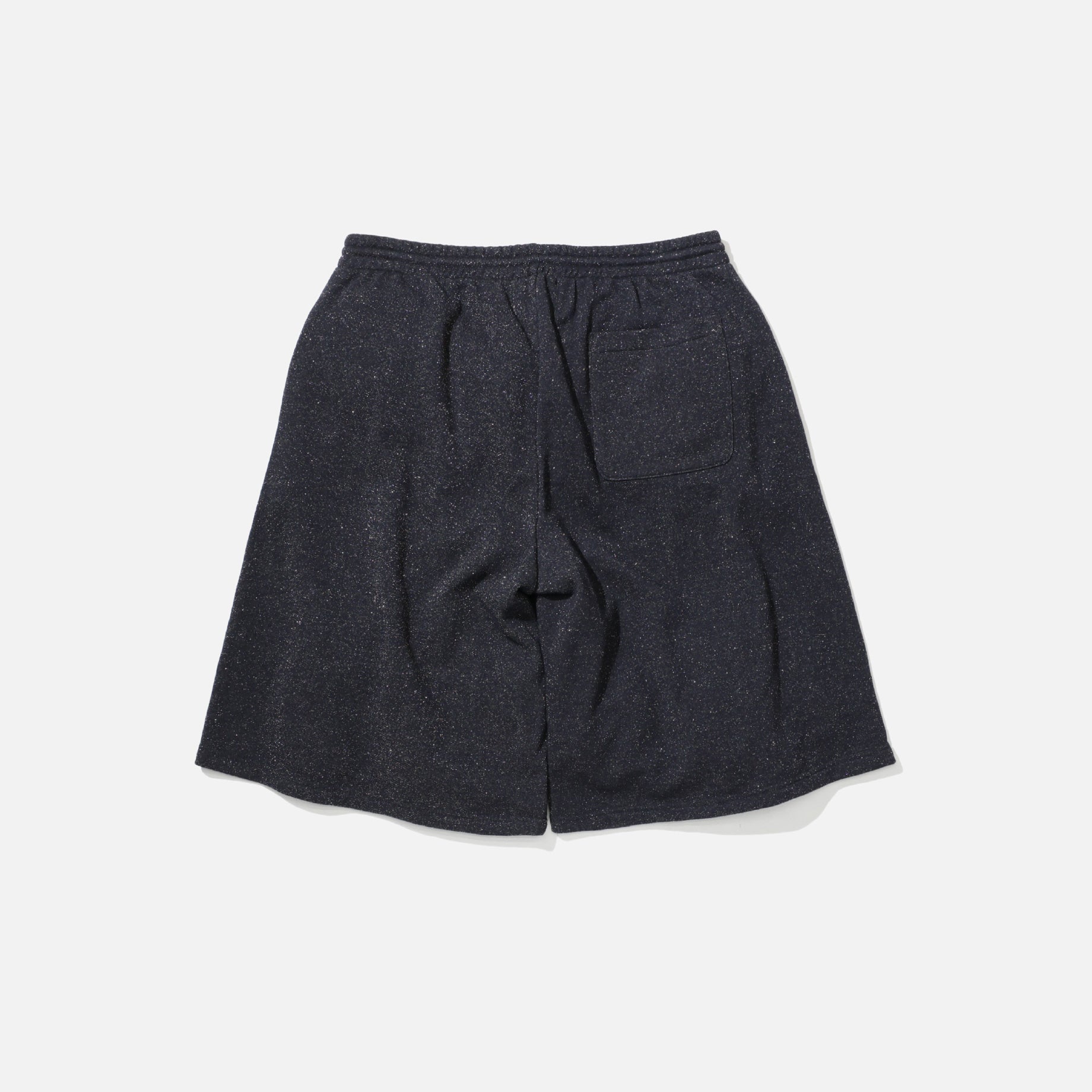 "PEACE" #01 GLITTER SWEAT SHORTS （BLACK）