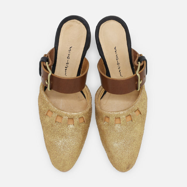 STITCHED MULE（GOLD）