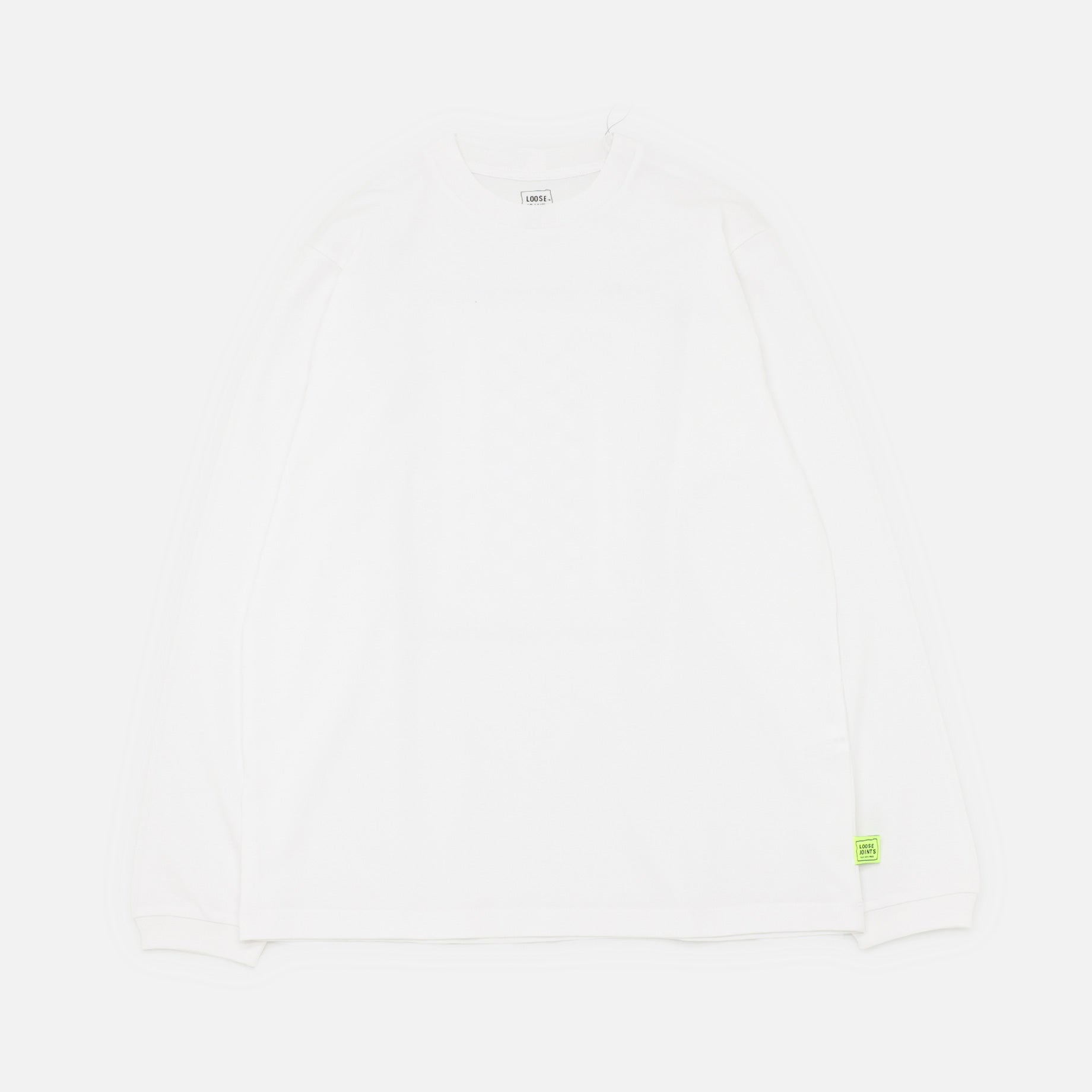 HISHAM AKIRA BHAROOCHA - 'STAGGERED COUNTERTOP' L/S TEE（WHITE）