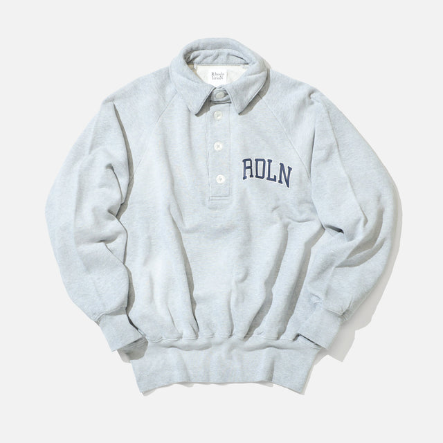 LOGOTYPE POLO SWEATSHIRT （GREY）