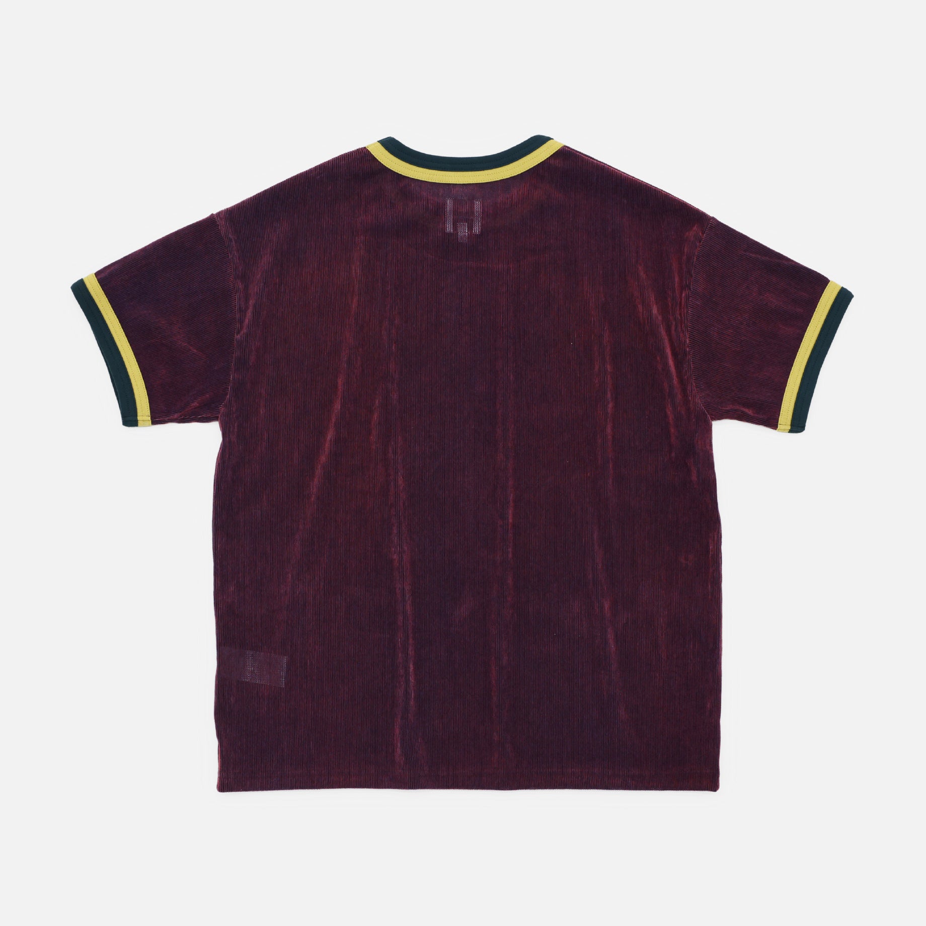 MESH VELOUR H/S T-SHIRT（BORDEAUX）