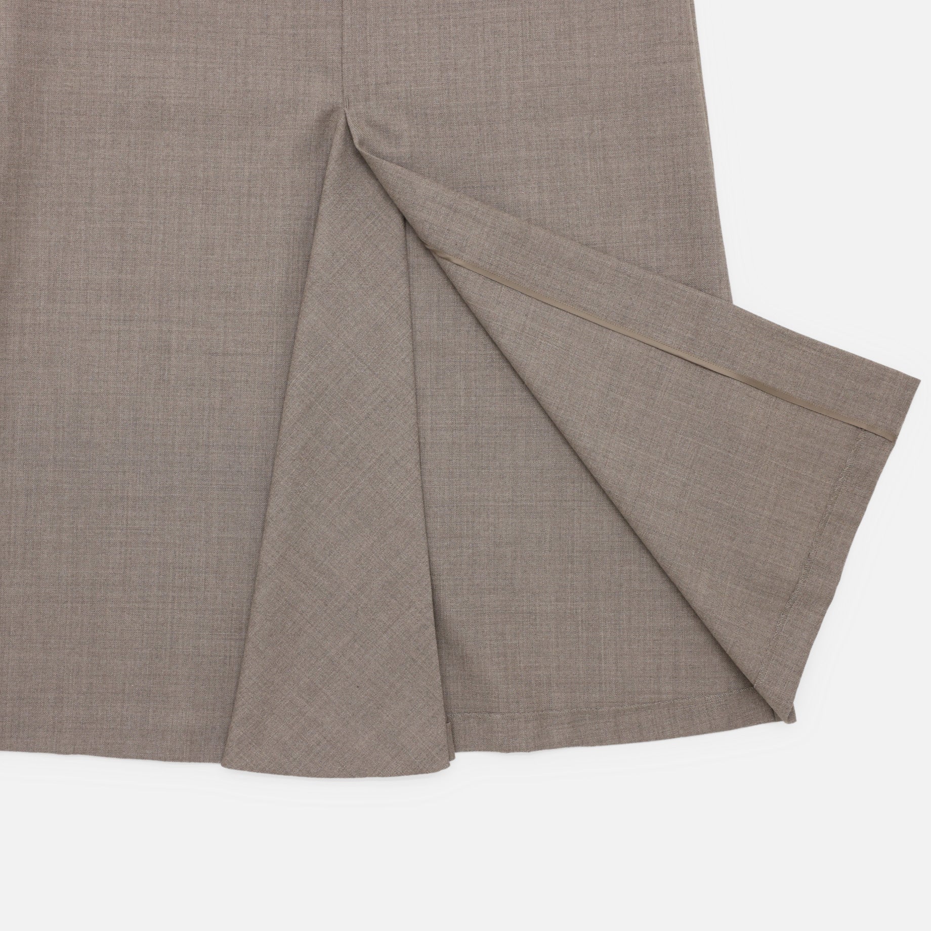 WOOl SAXONY STRIGHT SKIRT（BEIGE）